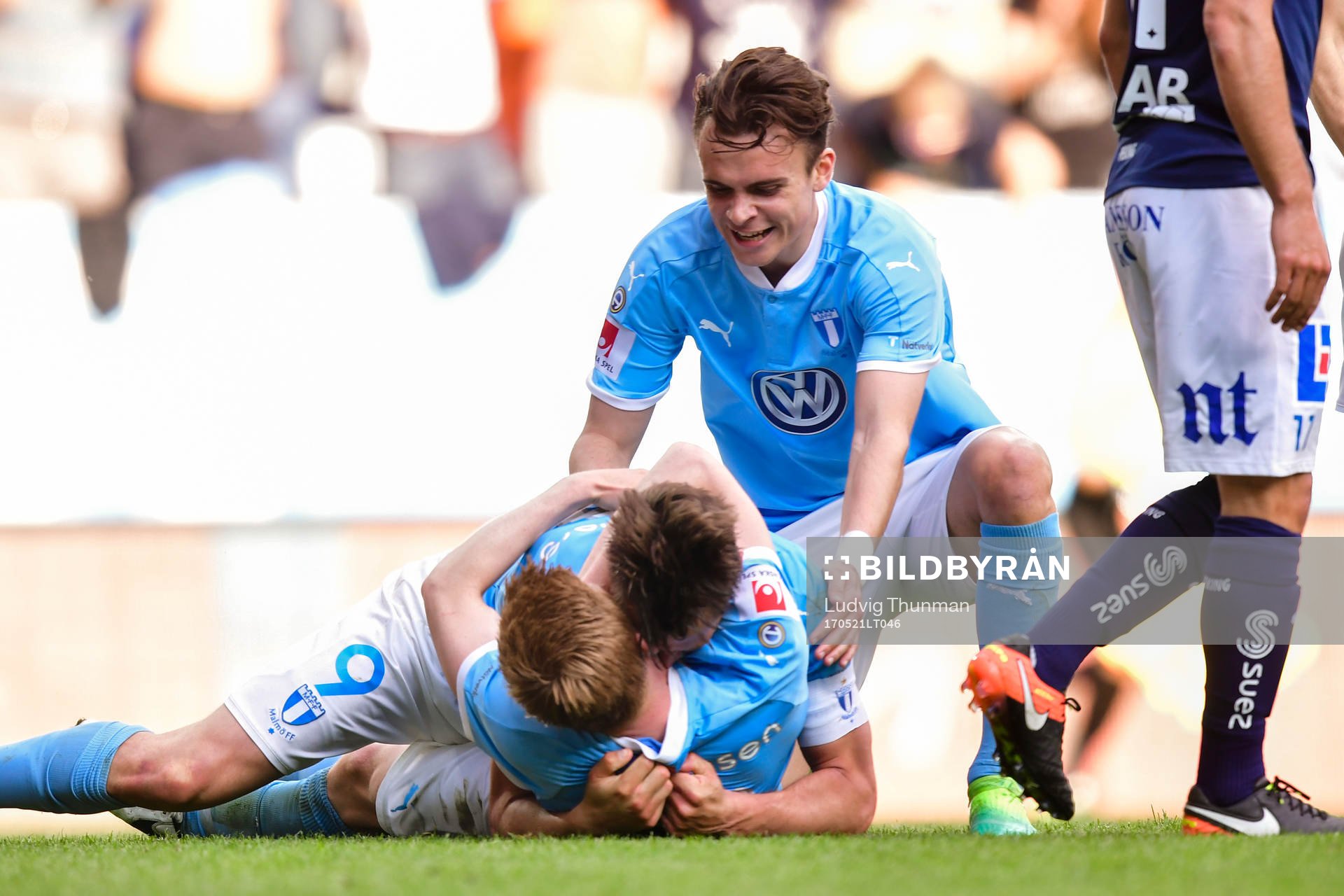 Malmö FFs spelare jublar