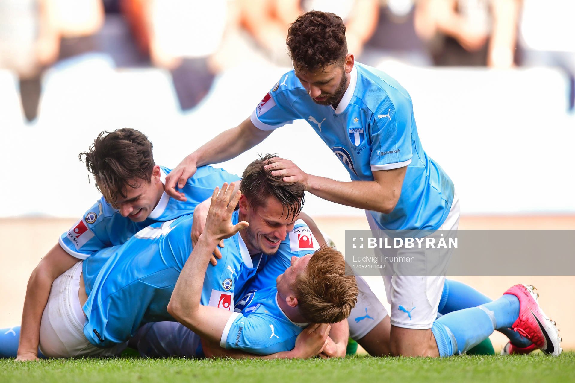 Malmö FFs spelare jublar