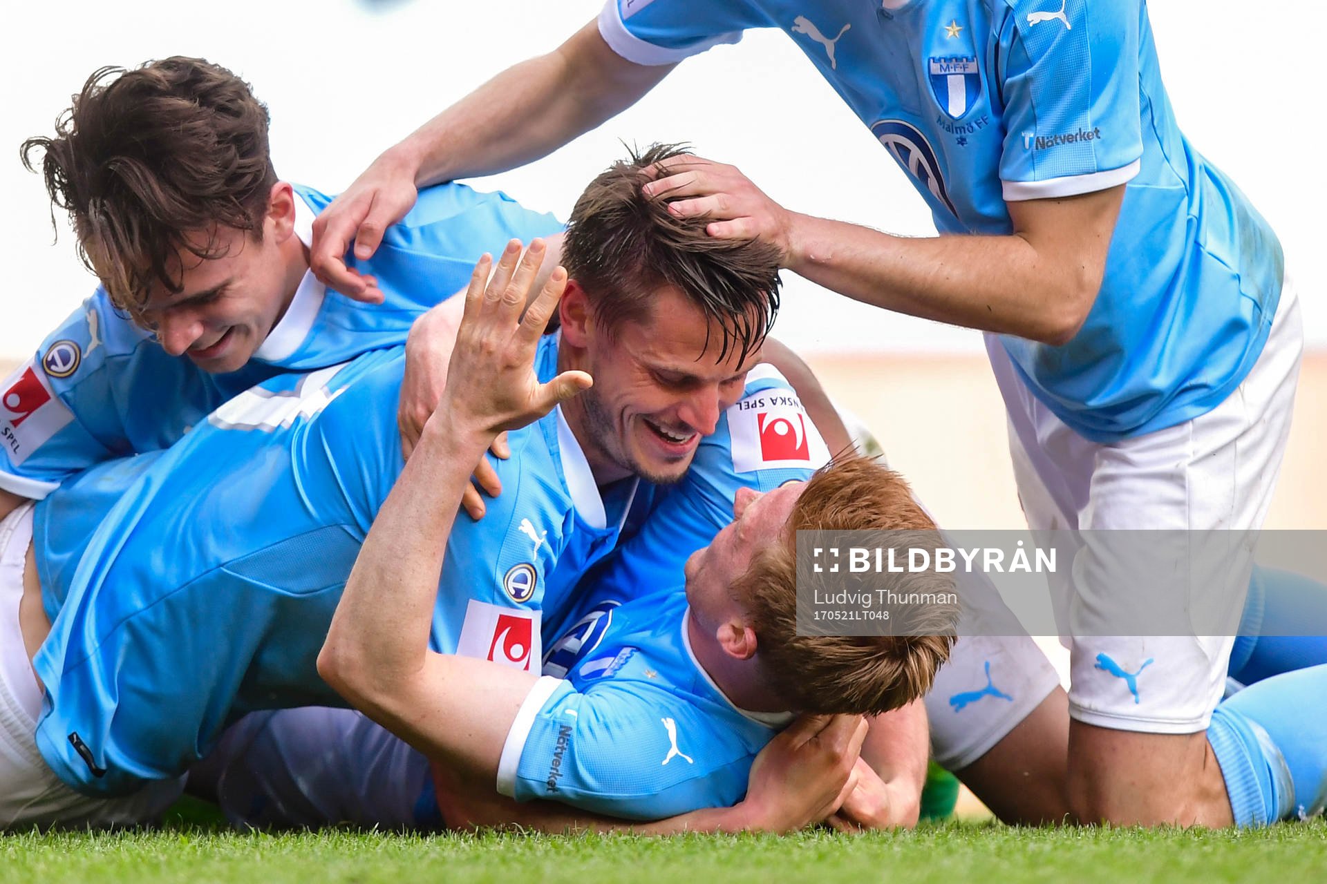 Malmö FFs spelare jublar