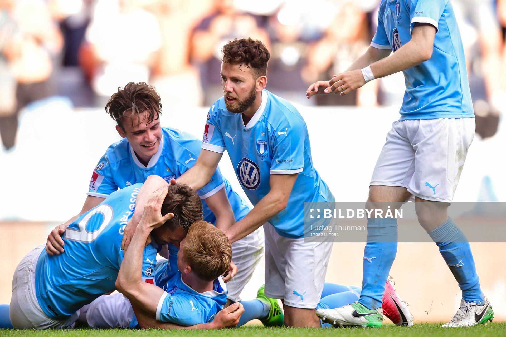 Malmö FFs spelare jublar