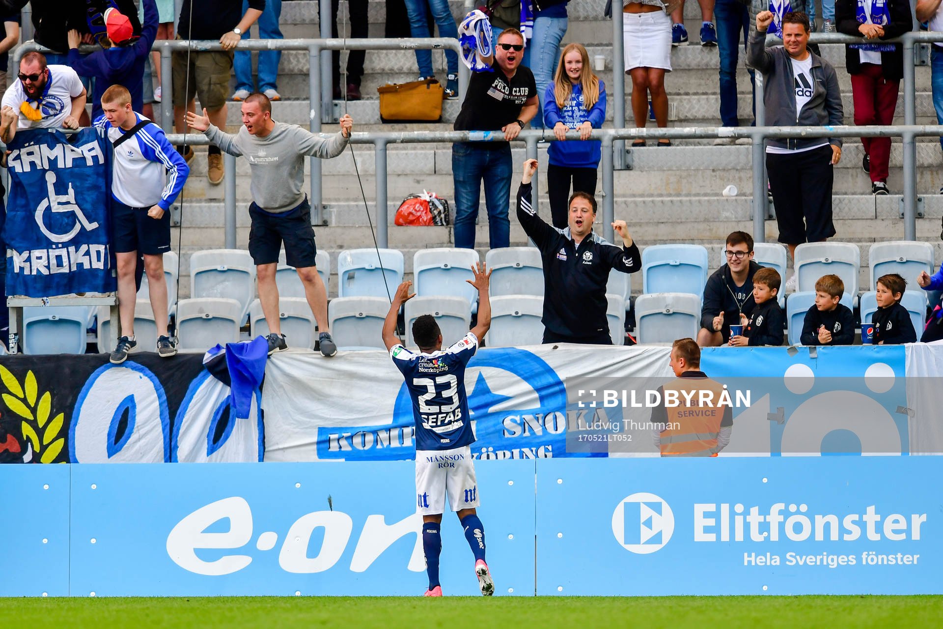 Norrköpings Niclas Eliasson jublar