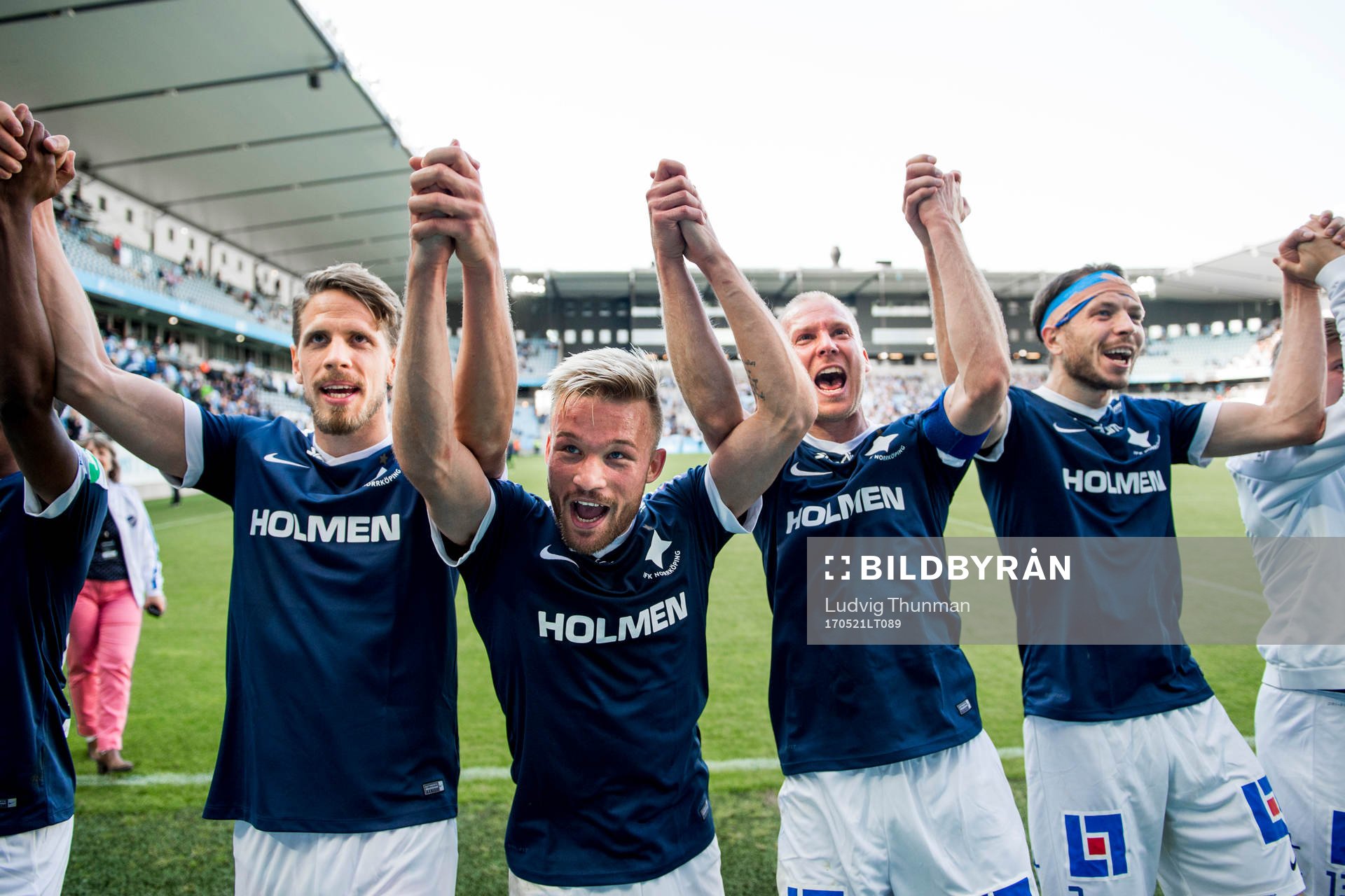 Norrköpings Nicklas Bärkroth, Andreas Johansson och Jon