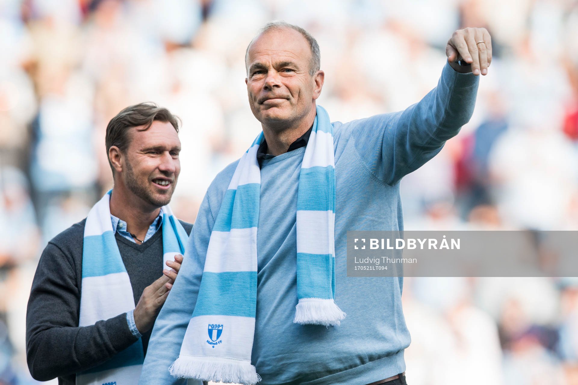 Fd Malmö FF spelaren Janne Möller hyllas