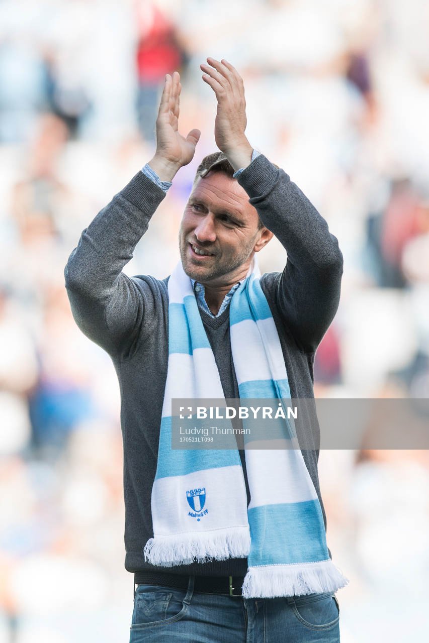 Fd Malmö FF spelaren Niklas Skoog hyllas