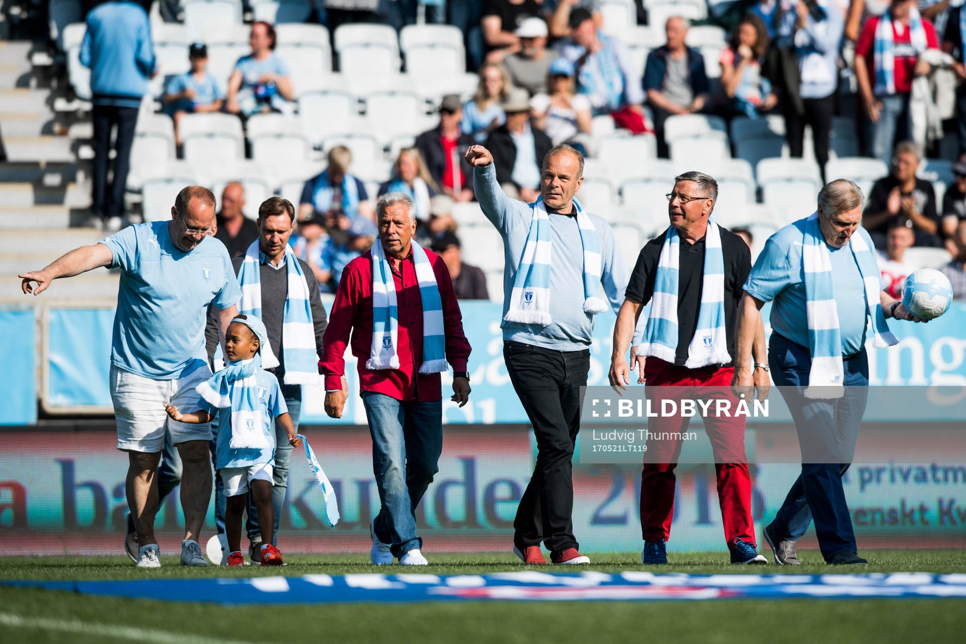 Fd Malmö FF spelarna Mats Magnusson, Niklas Skoog, Tommy