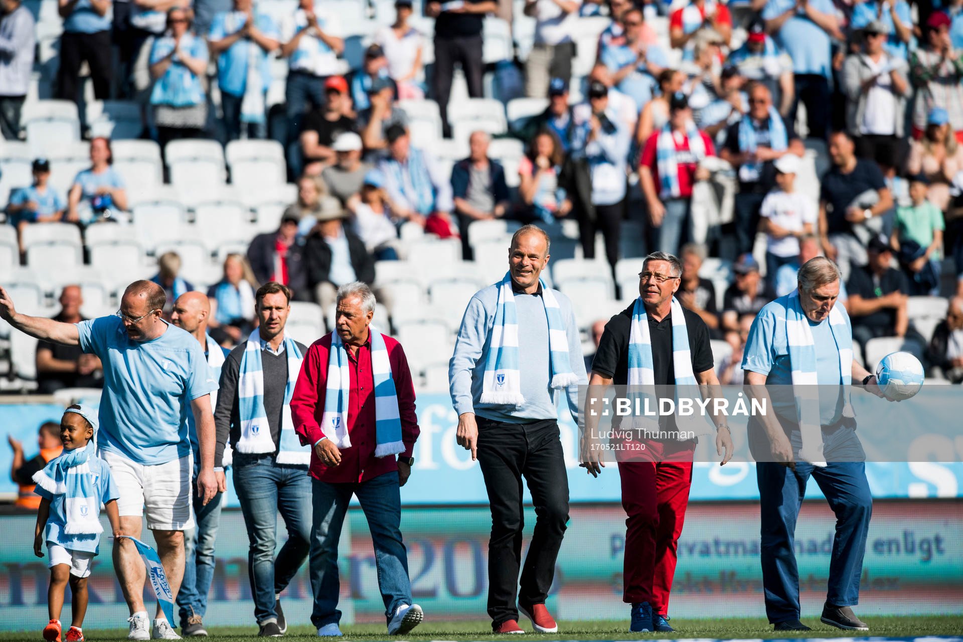 Fd Malmö FF spelaren Krister Kristensson hyllas