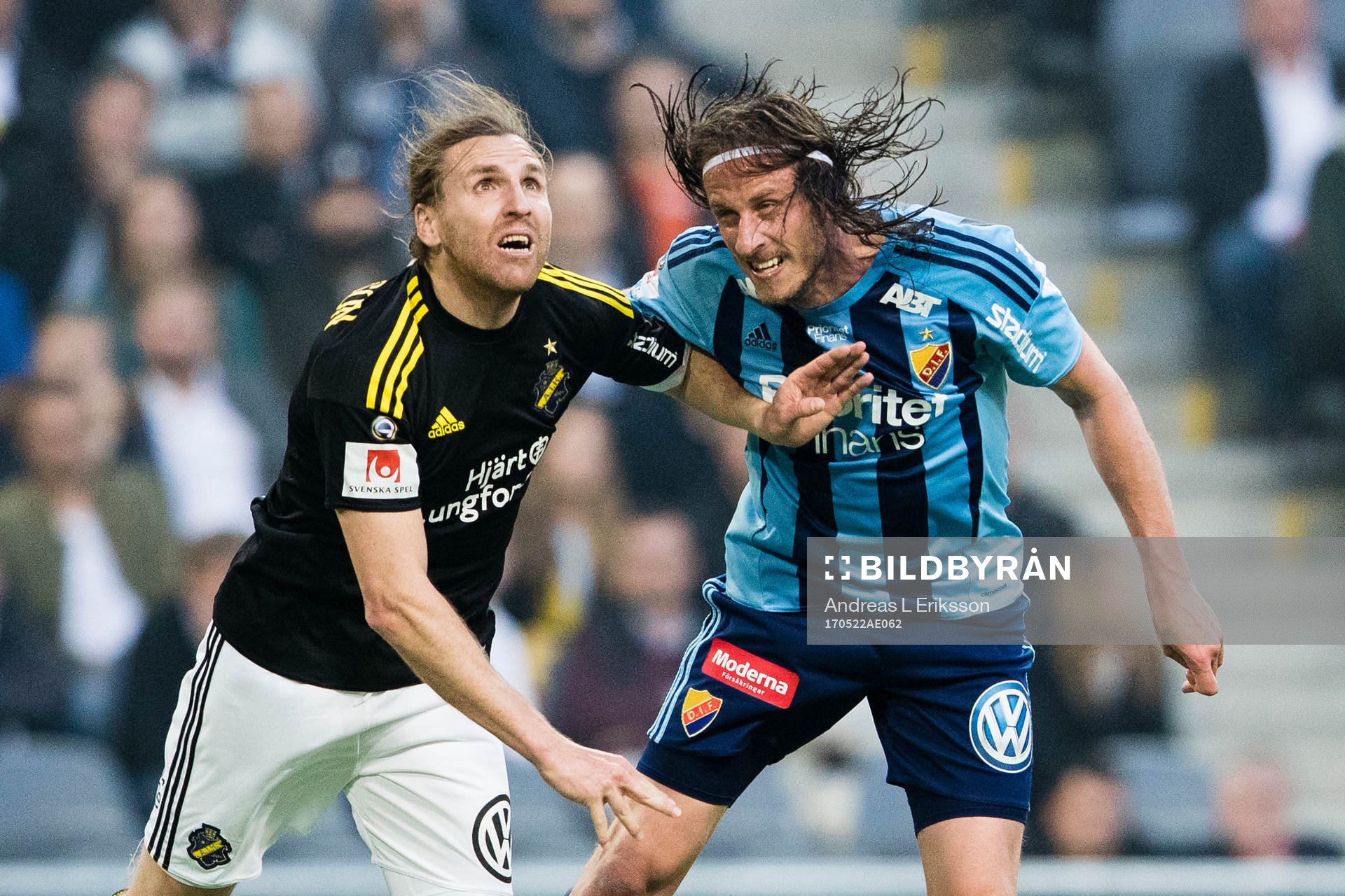 s Nils-Eric Johansson och Djurgårdens Jonas Olsson