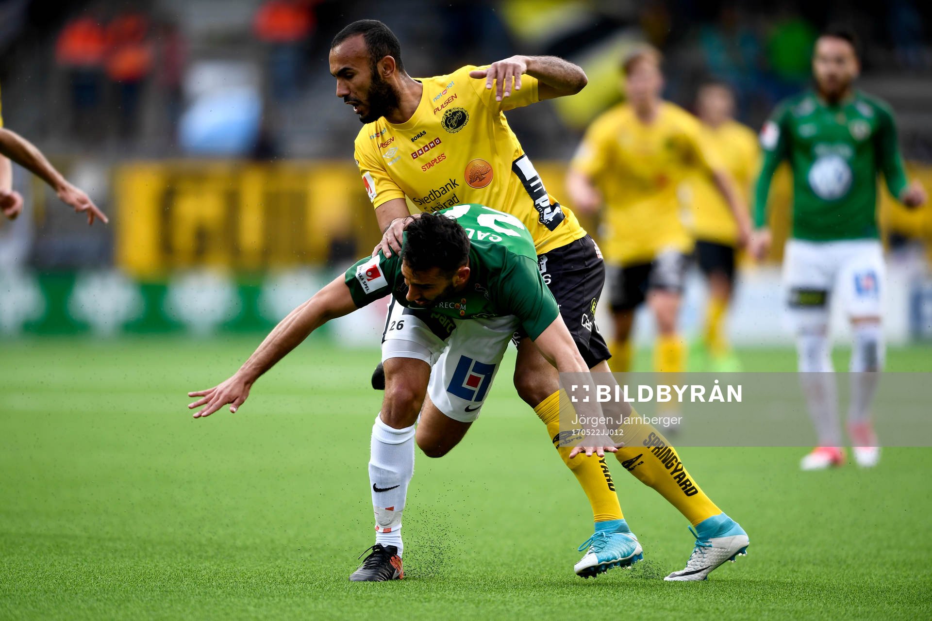 Elfsborgs Issam Jebali och Jönköpings André Calisir