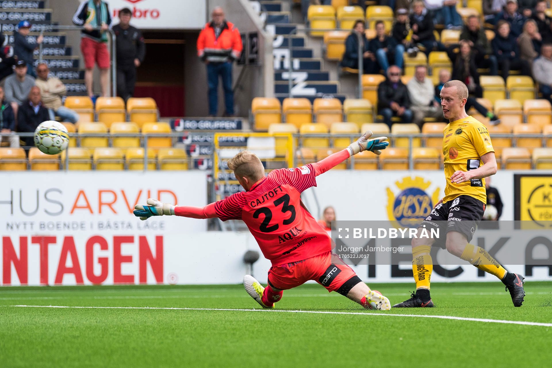 Elfsborgs Daniel Gustavsson gör 1-0