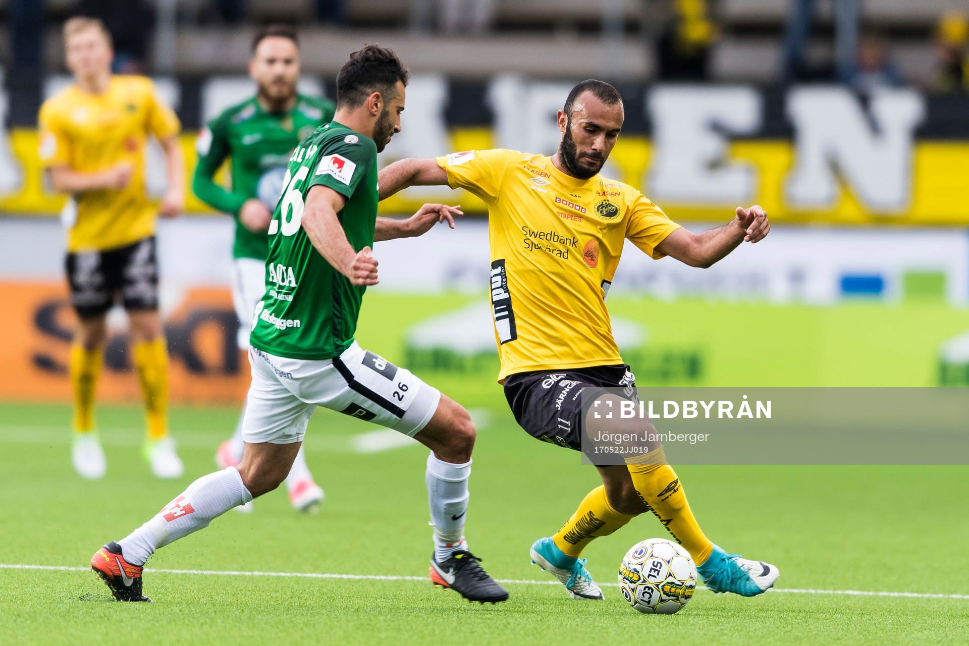 Elfsborgs Issam Jebali och Jönköpings André Calisir