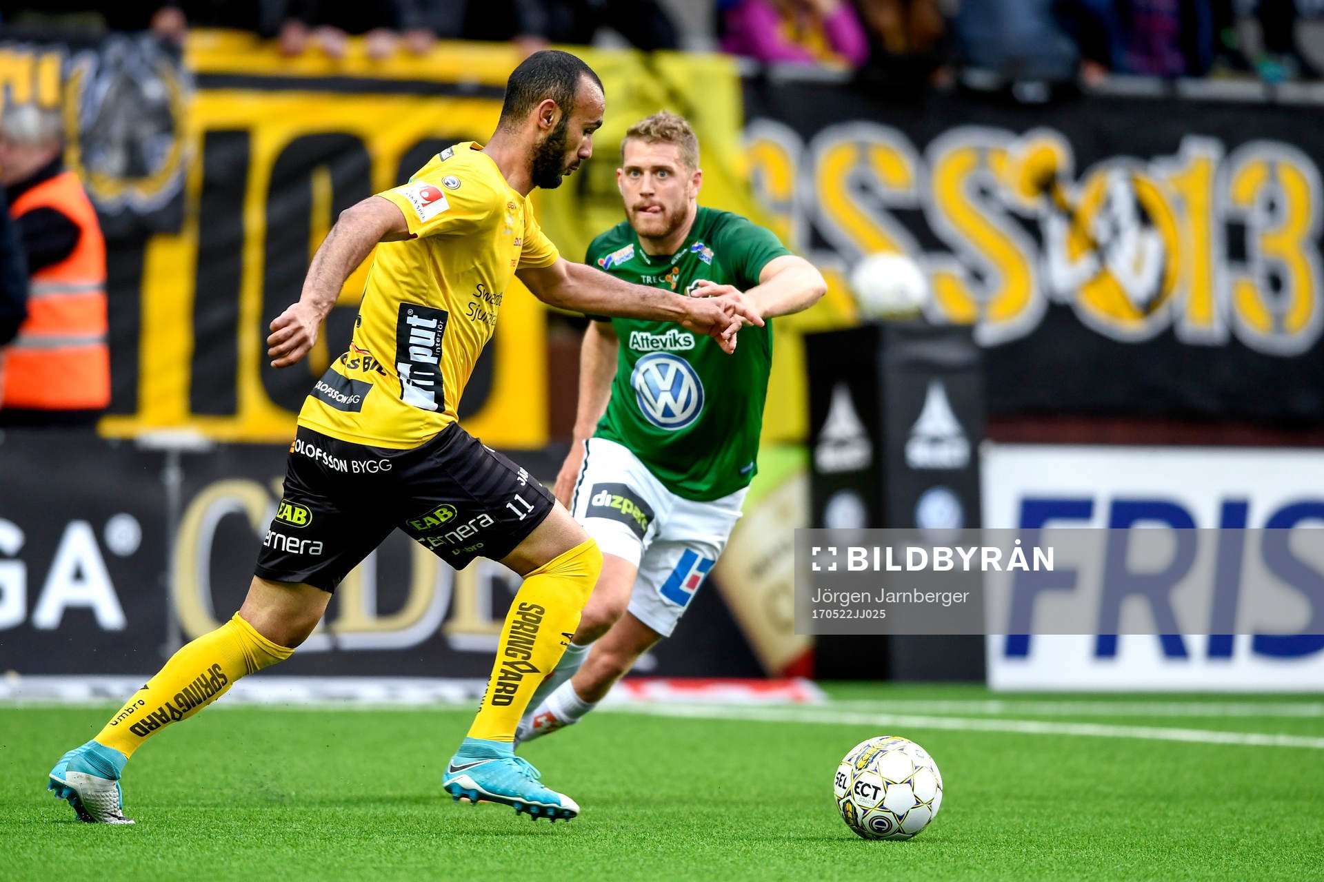 Elfsborgs Issam Jebali och Jönköpings Stefan Karlsson