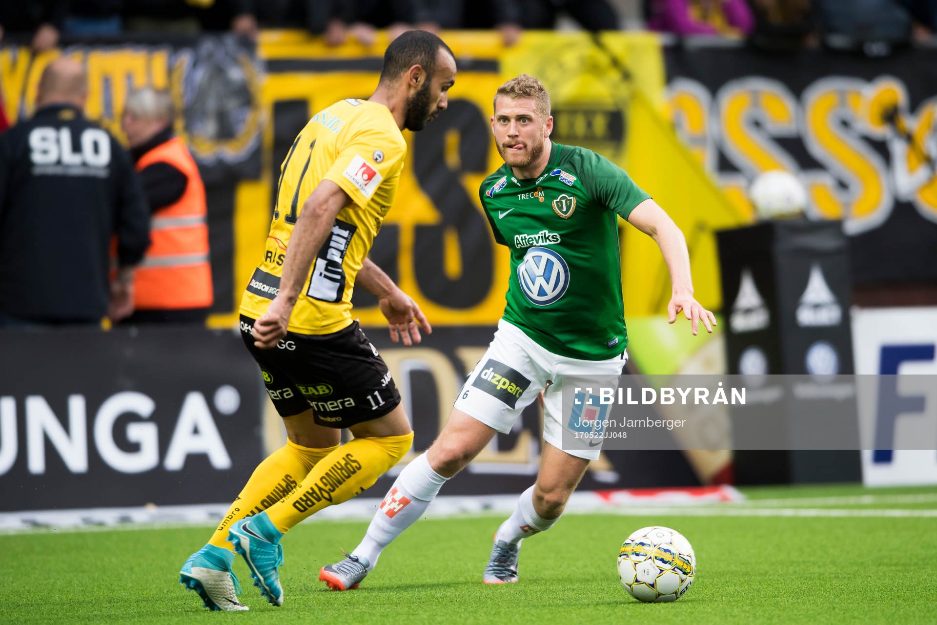 Jönköpings Stefan Karlsson och Elfsborgs Issam Jebali
