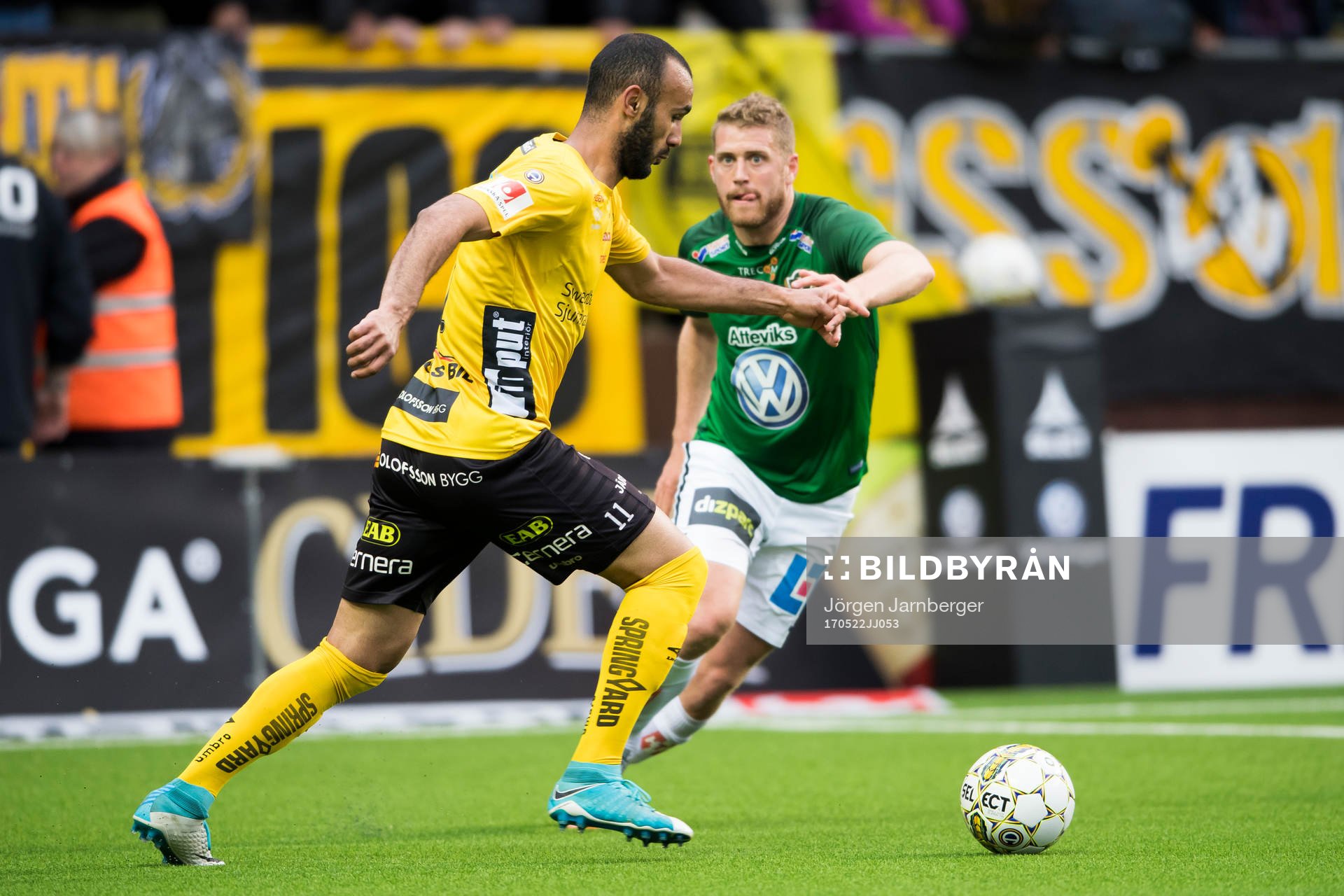 Elfsborgs Issam Jebali och Jönköpings Stefan Karlsson
