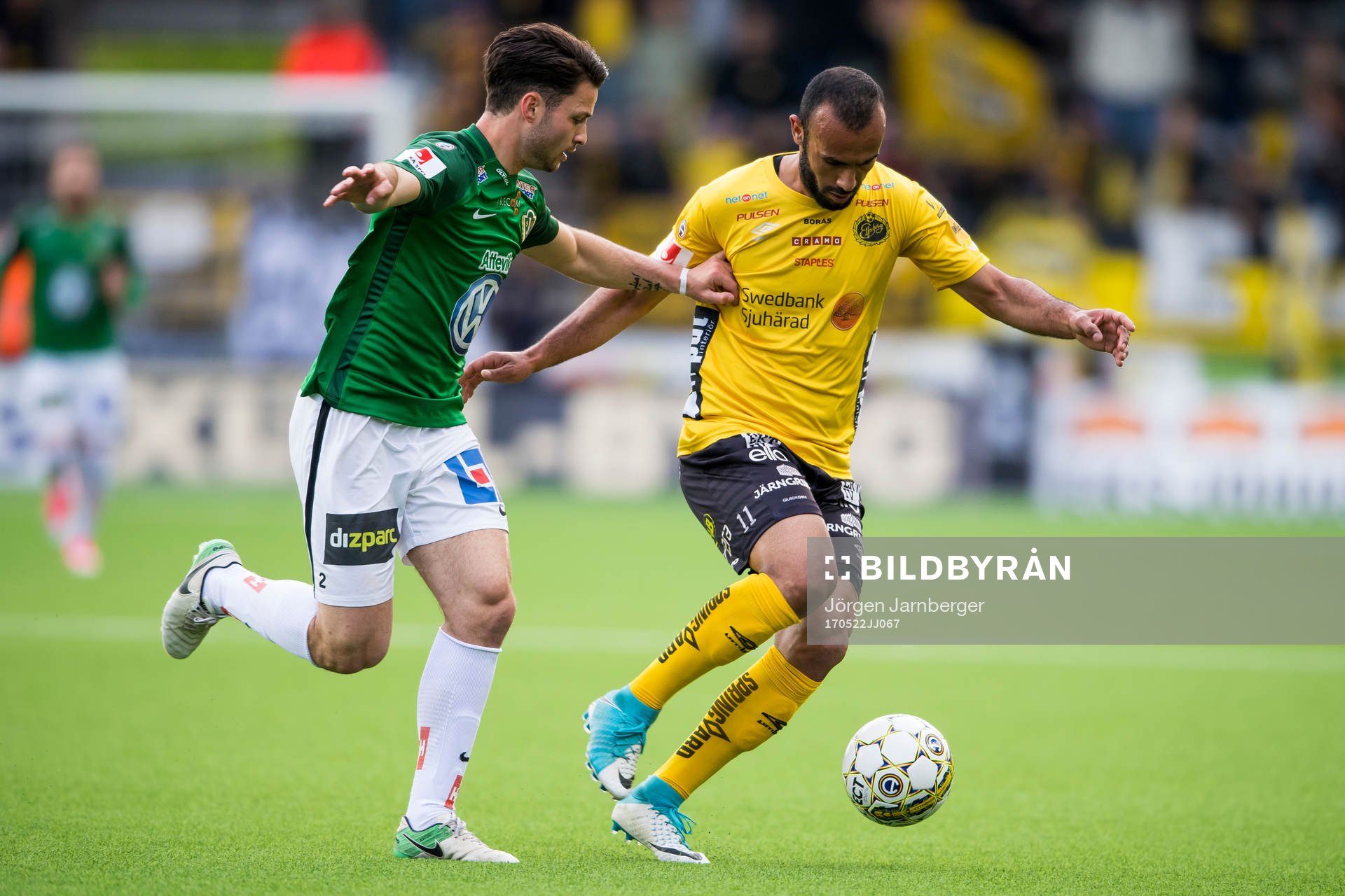 Elfsborgs Issam Jebali och Jönköpings Jonathan Tamimi