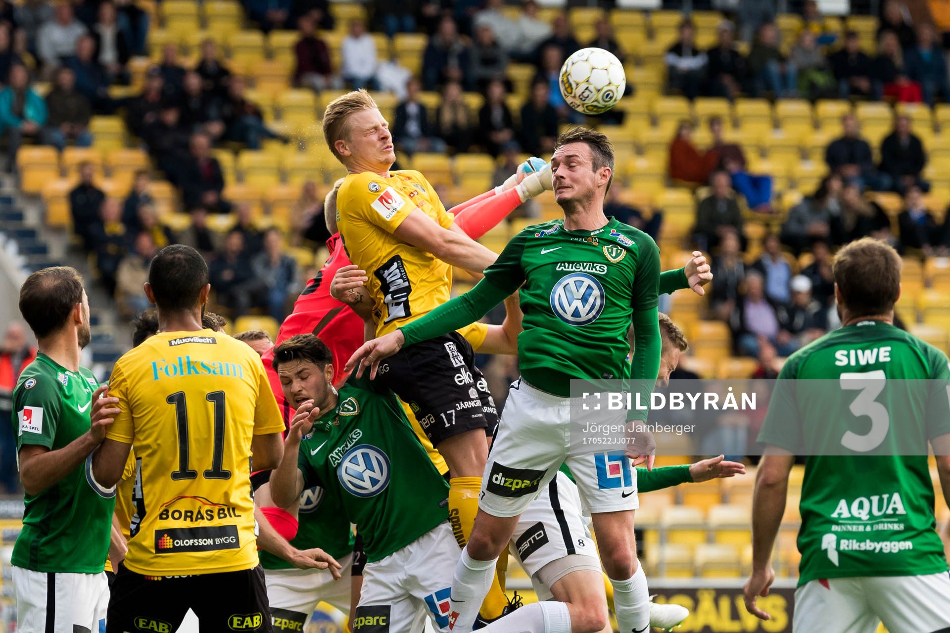 Kamp i Jönköpings straffområde vid en hörna