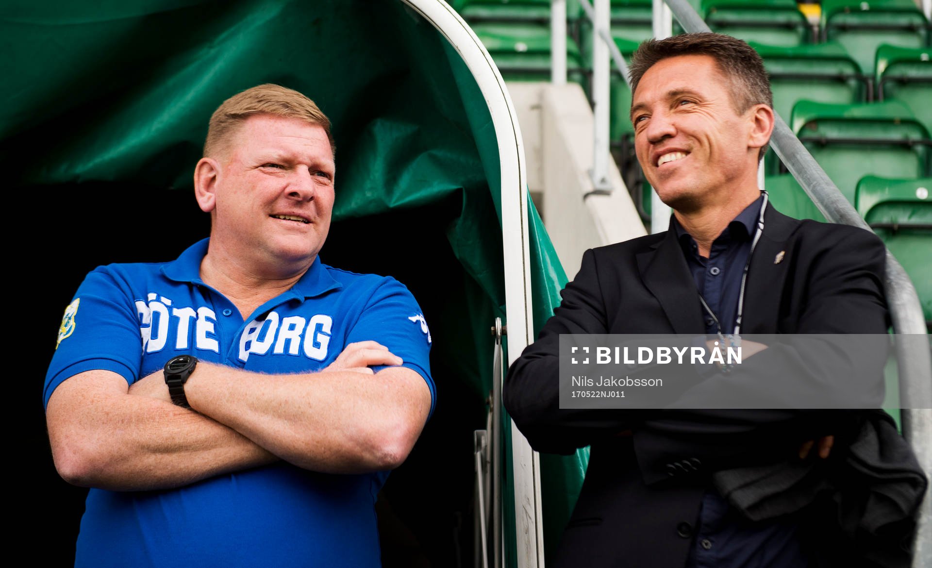Göteborgs assisterande tränare Alf Westerberg och