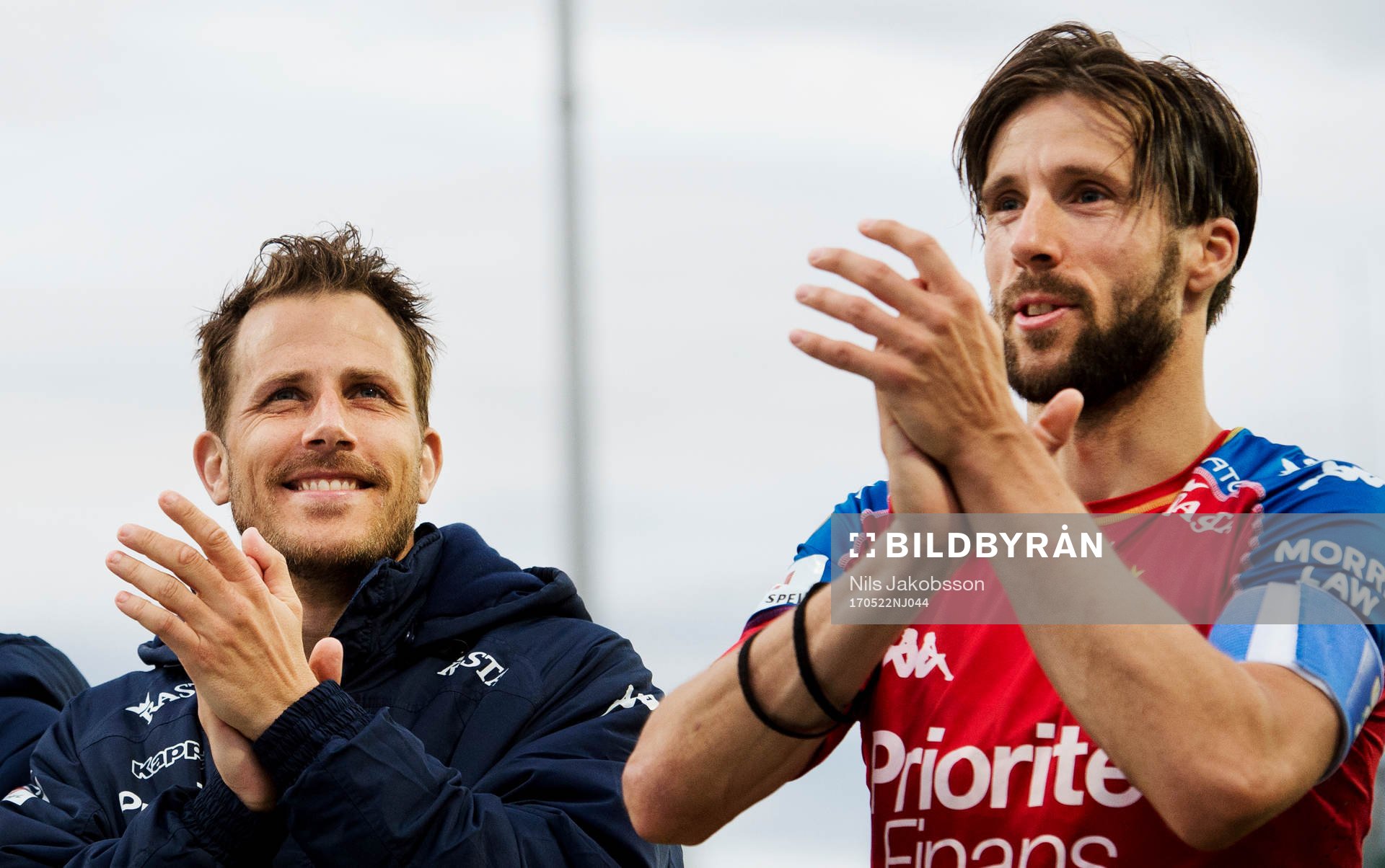 IFK Göteborgs Tobias Hysen och Mattias Bjärsmyr jublar