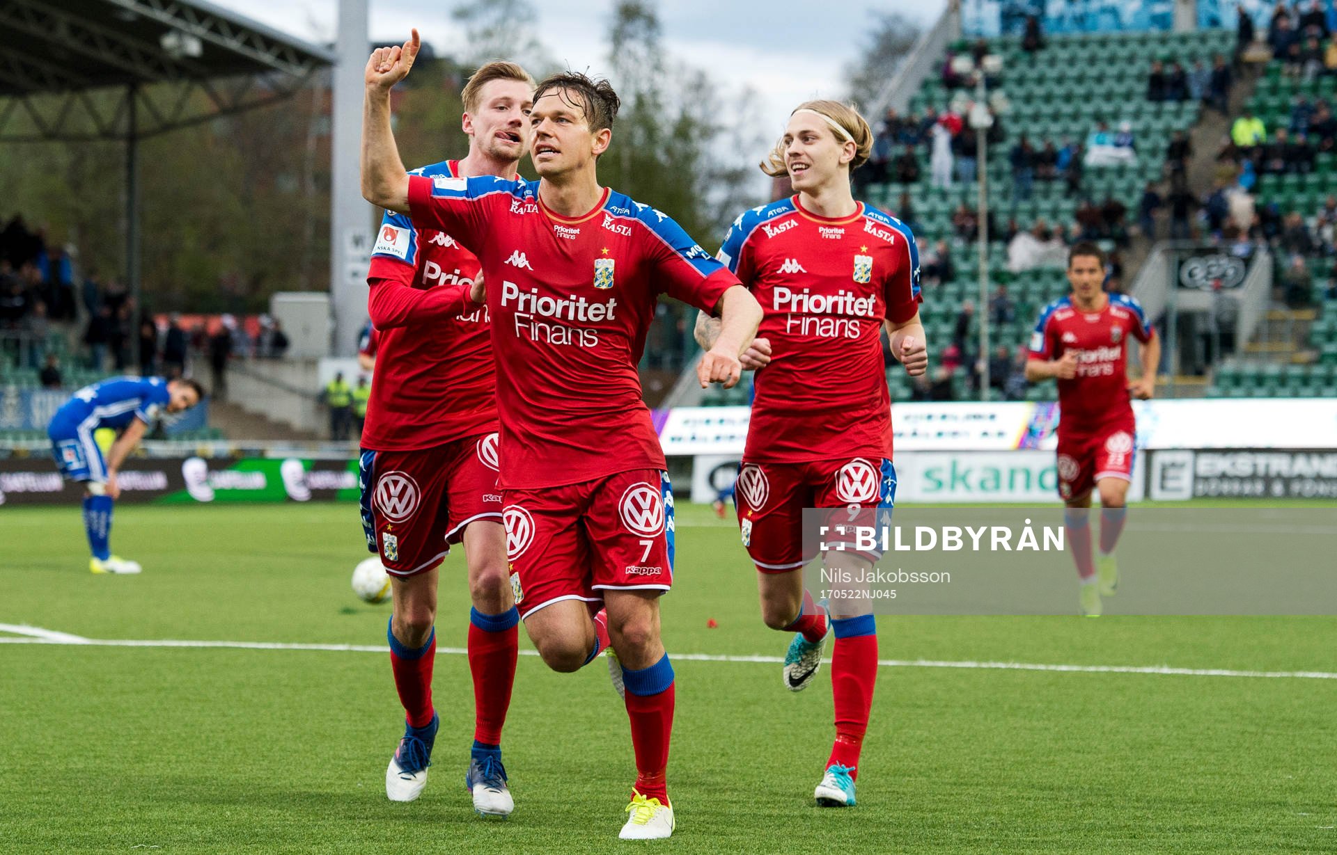 IFK Göteborgs Sebastian Eriksson, Mads Albaek och Elias
