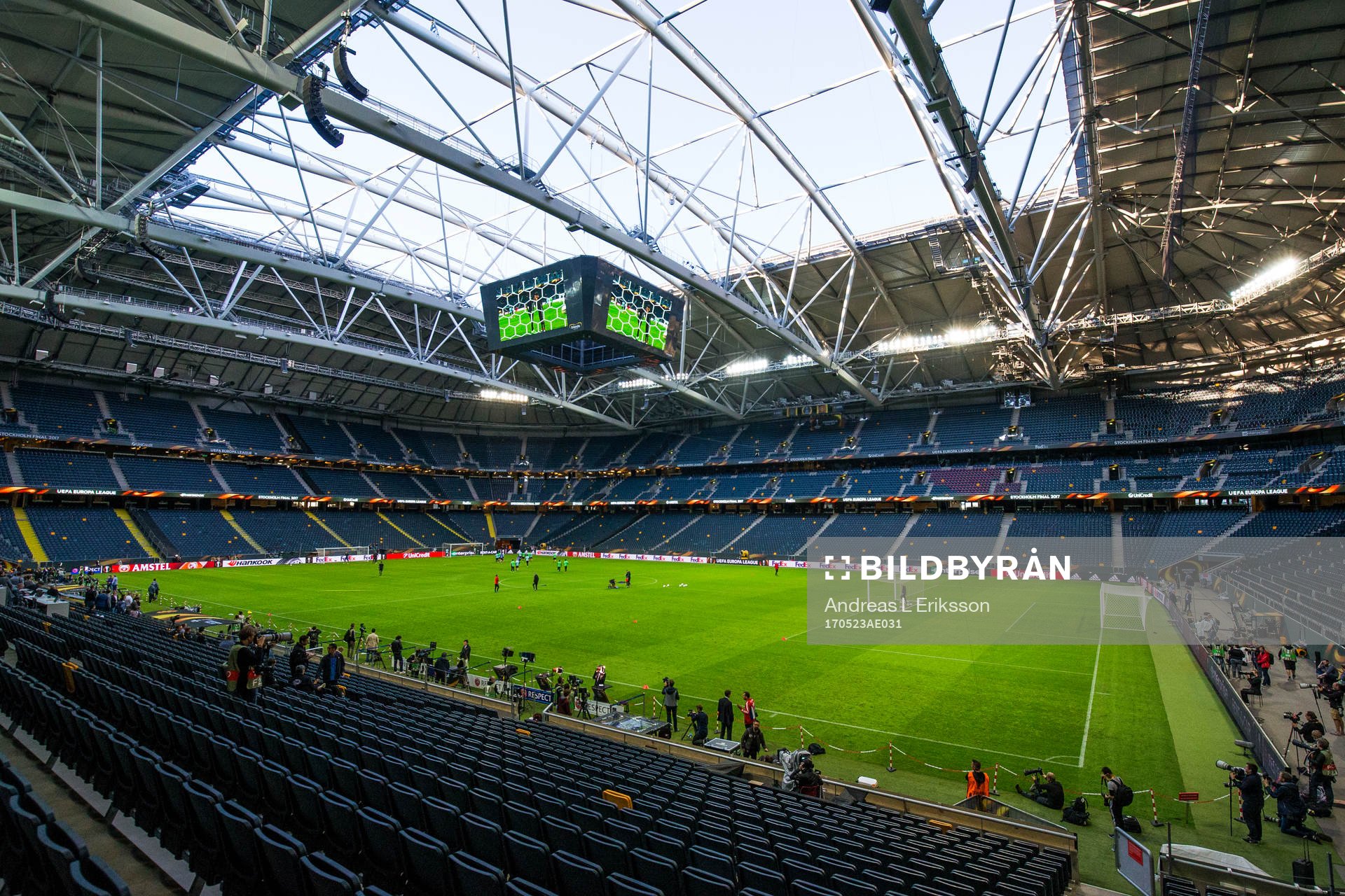 Interiör av Friends Arena