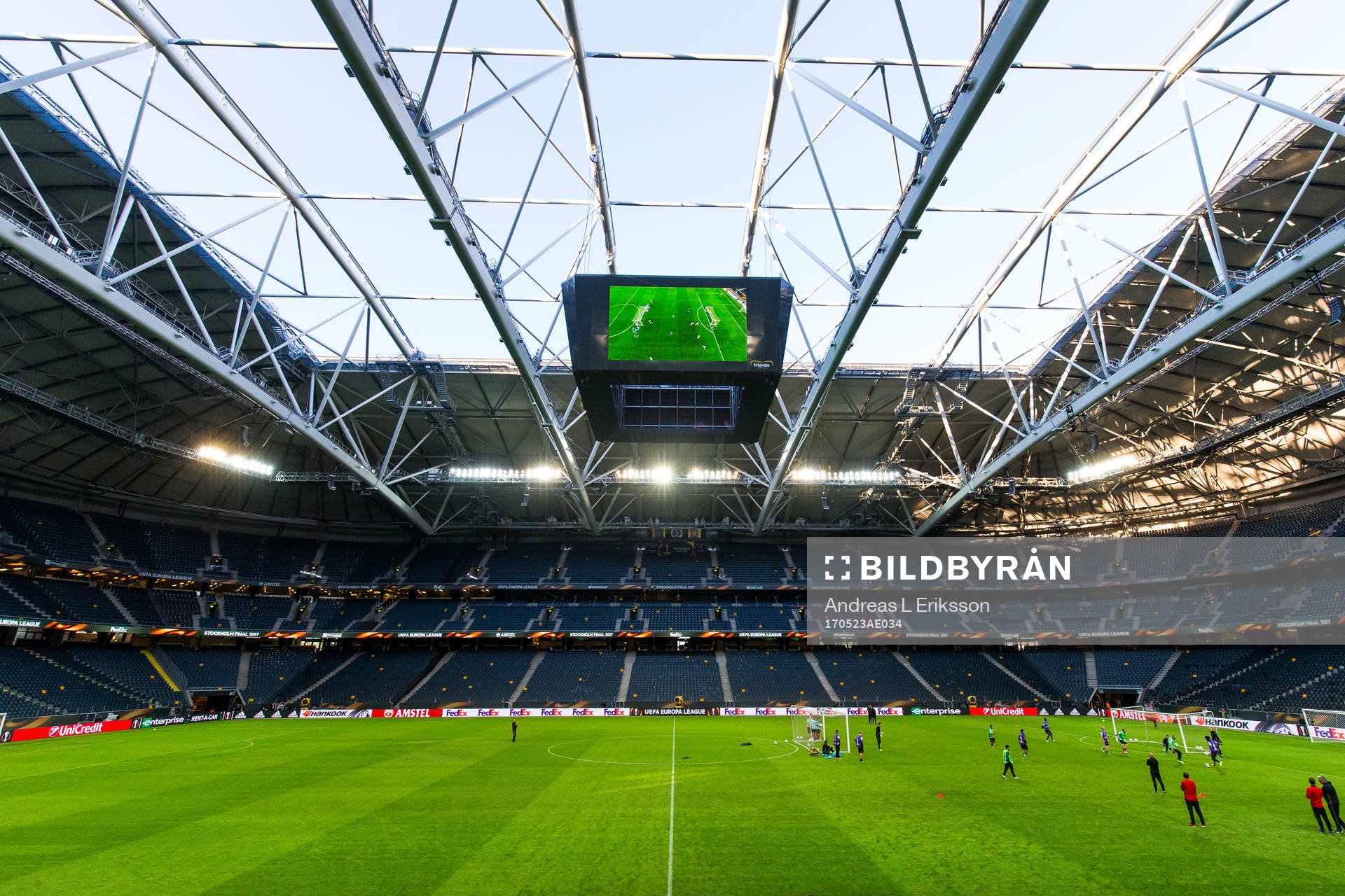 Interiör av Friends Arena