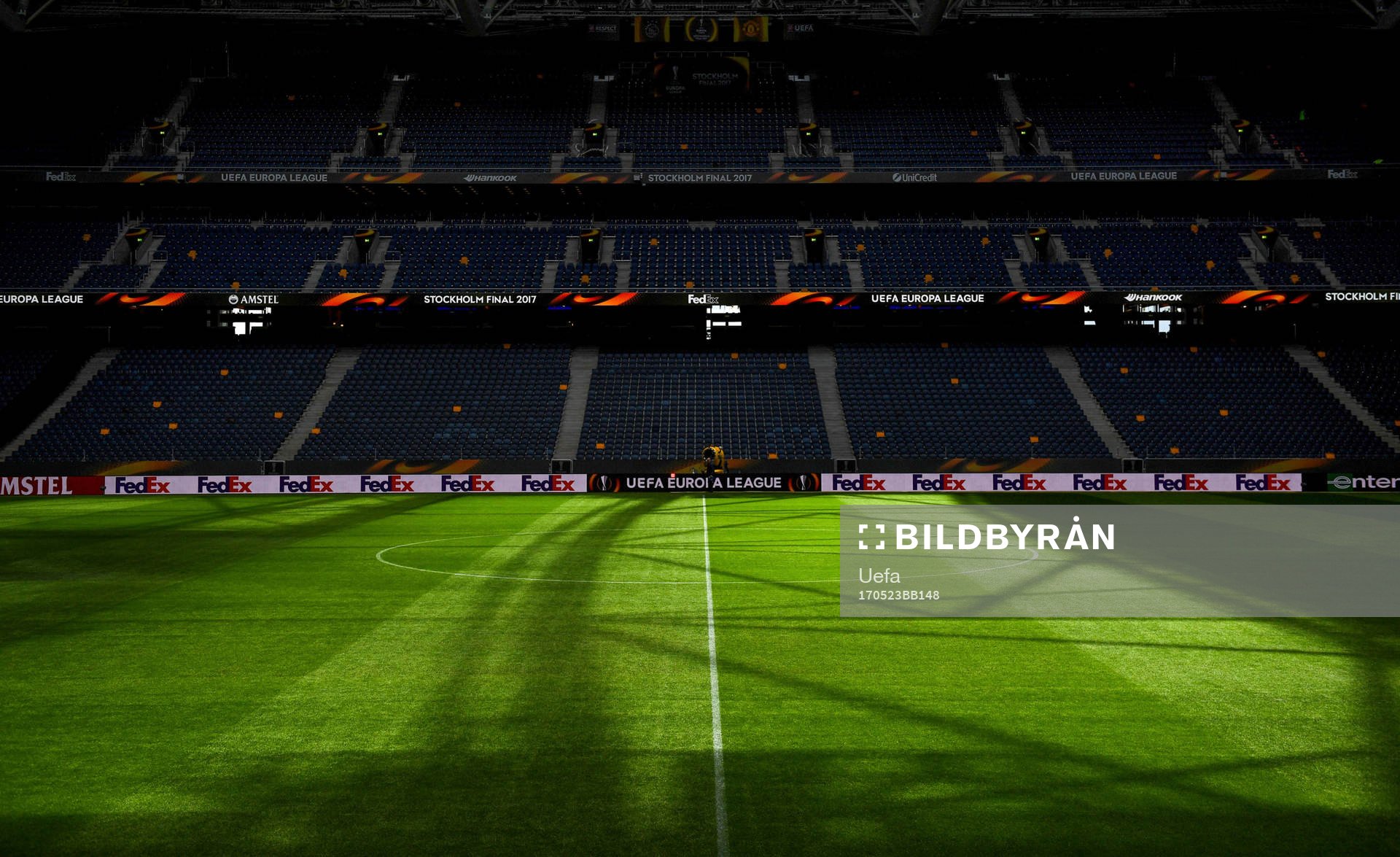 The Friends Arena Stockholm prior to the UEFA Europa League