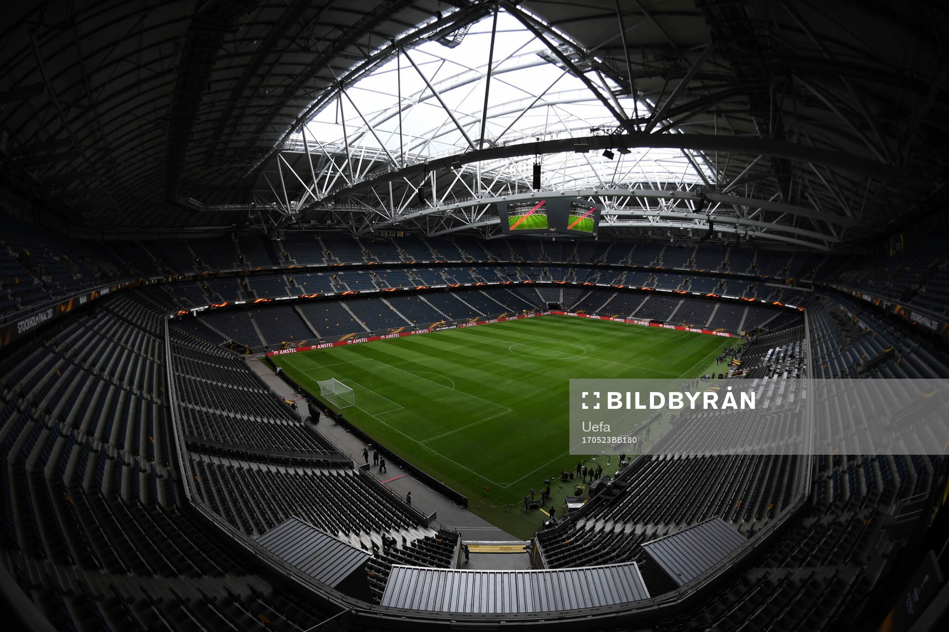 The Friends Arena Stockholm prior to the UEFA Europa League