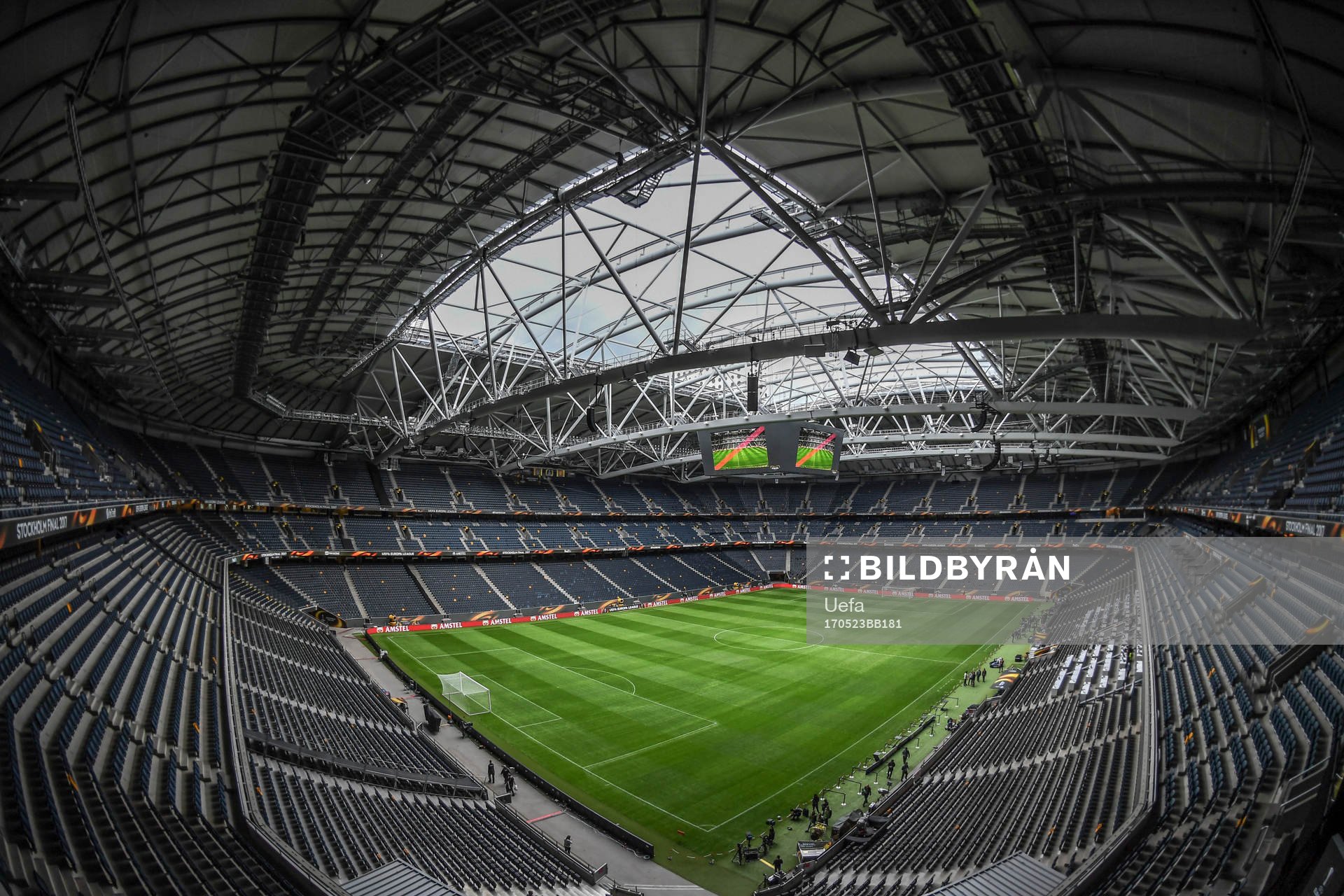 The Friends Arena Stockholm prior to the UEFA Europa League
