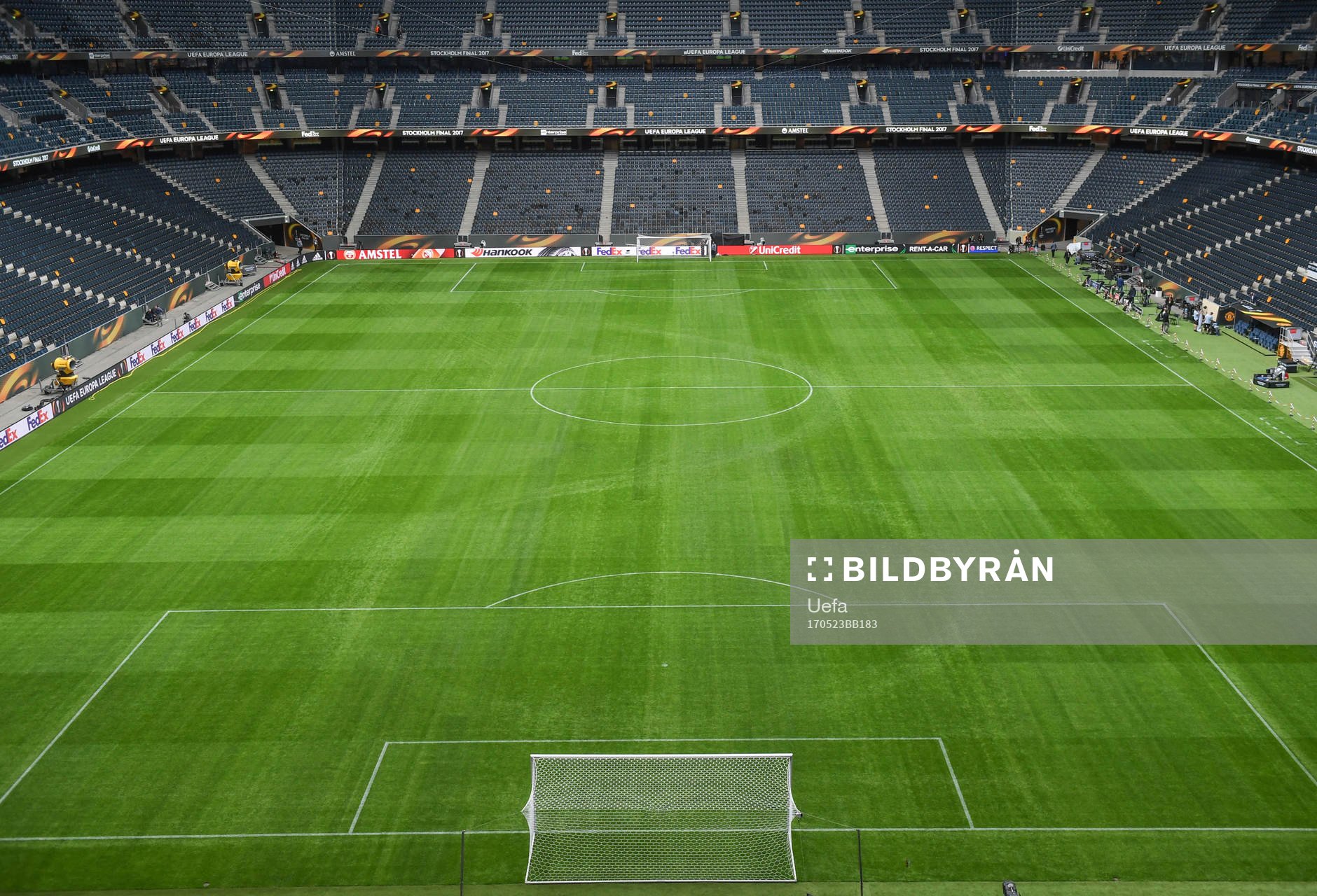 The Friends Arena Stockholm prior to the UEFA Europa League