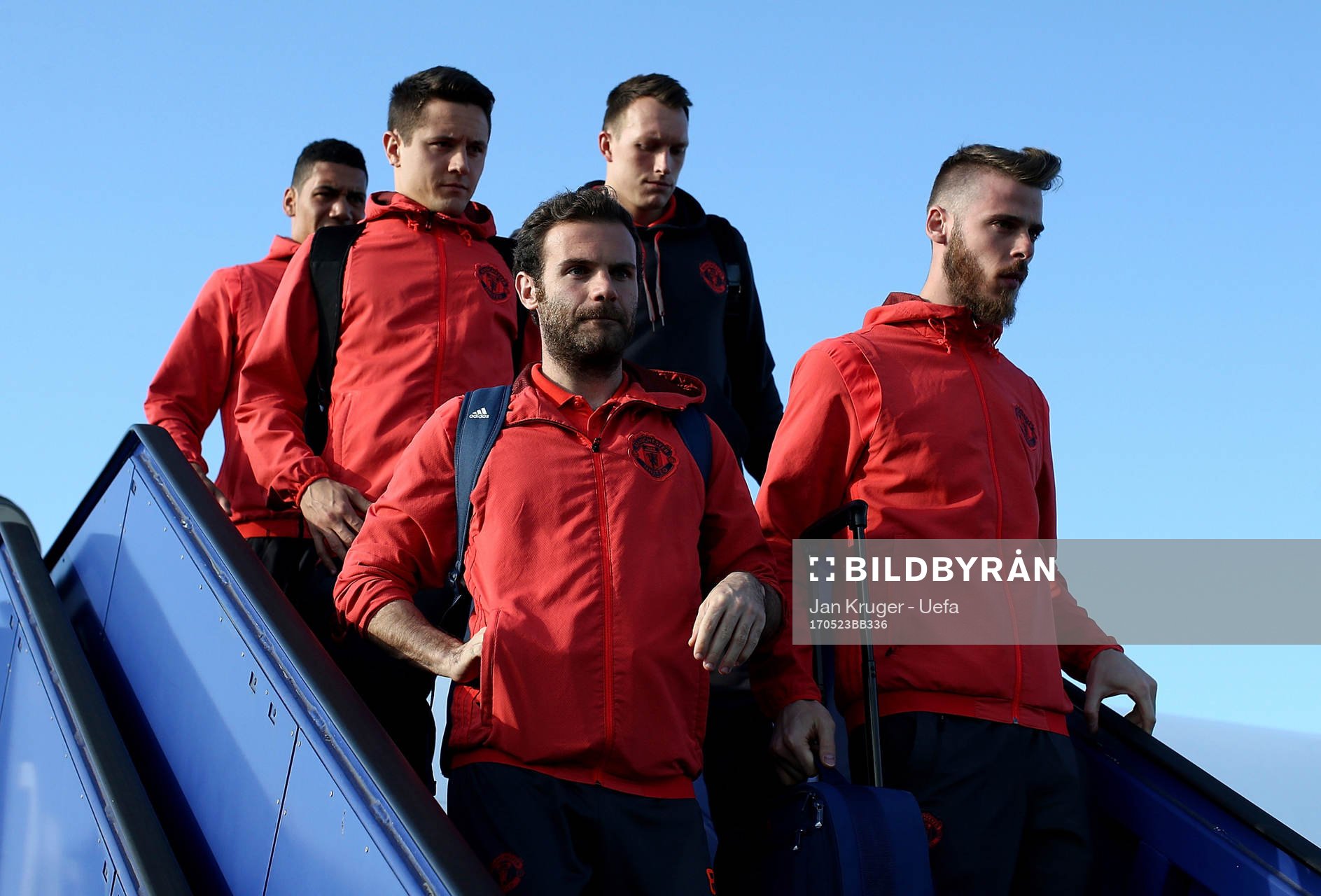 In this handout image provided by UEFA,  Juan Mata, David