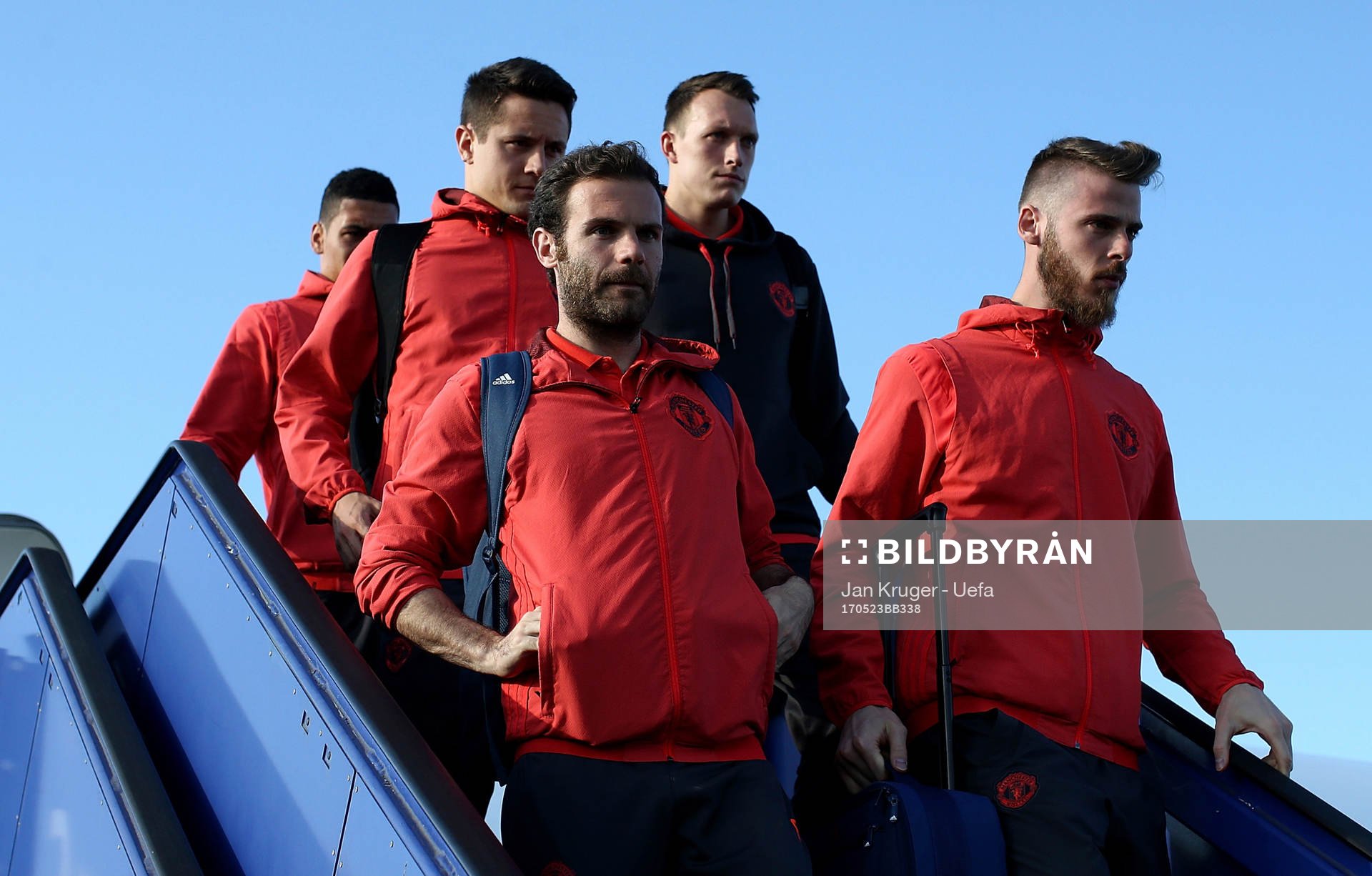 In this handout image provided by UEFA,  Juan Mata, David