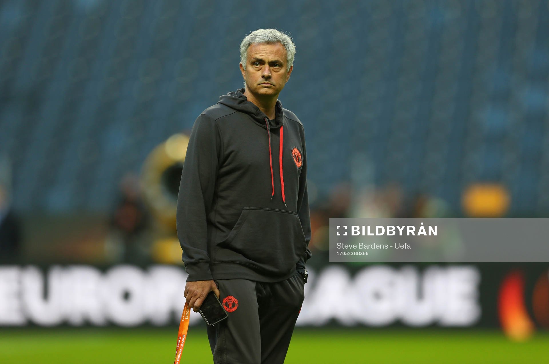 Jose Mourinho, Manager of Manchester United looks
