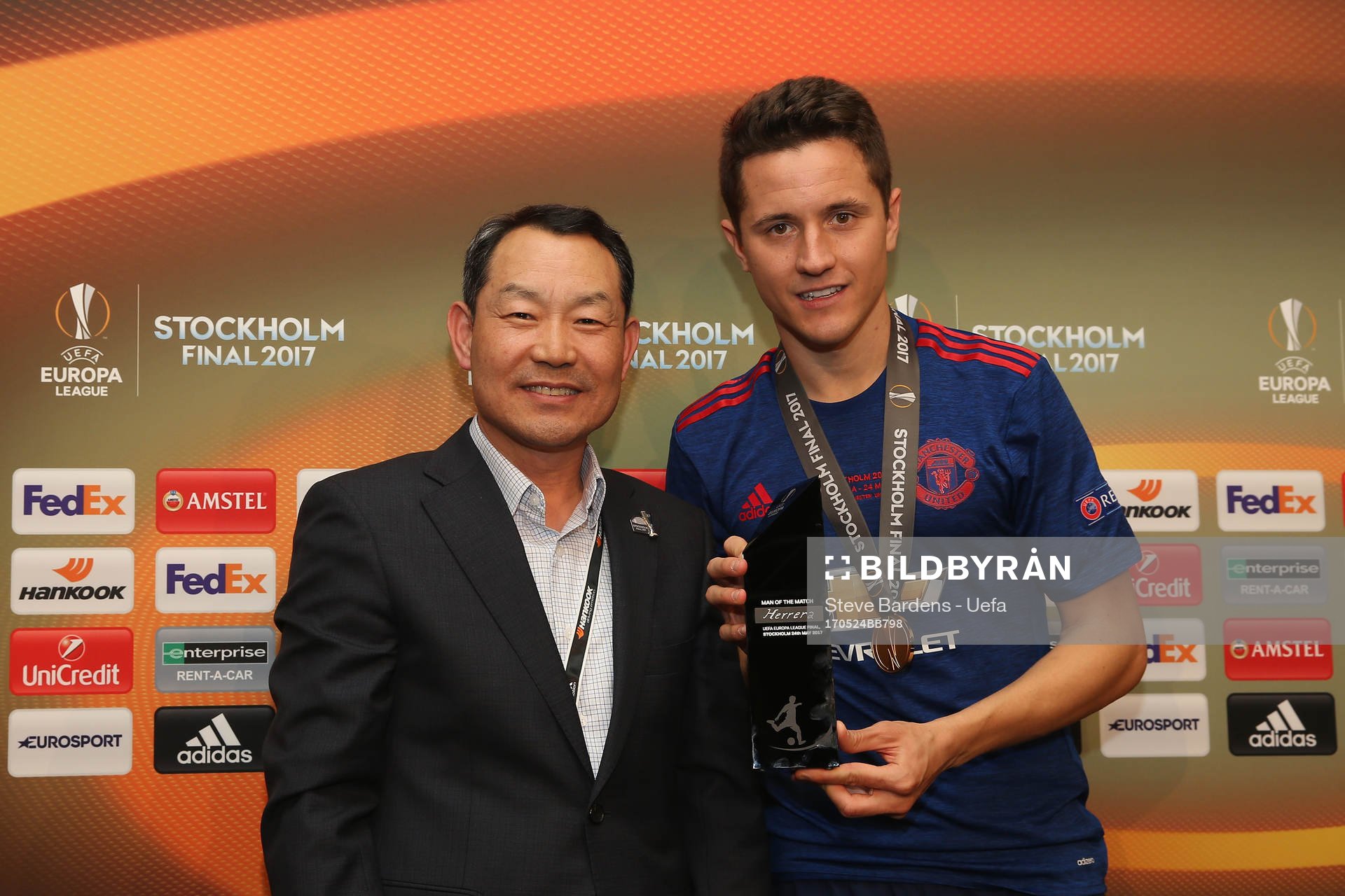 STOCKHOLM, SWEDEN - MAY 24: The Hankook Man of the Match