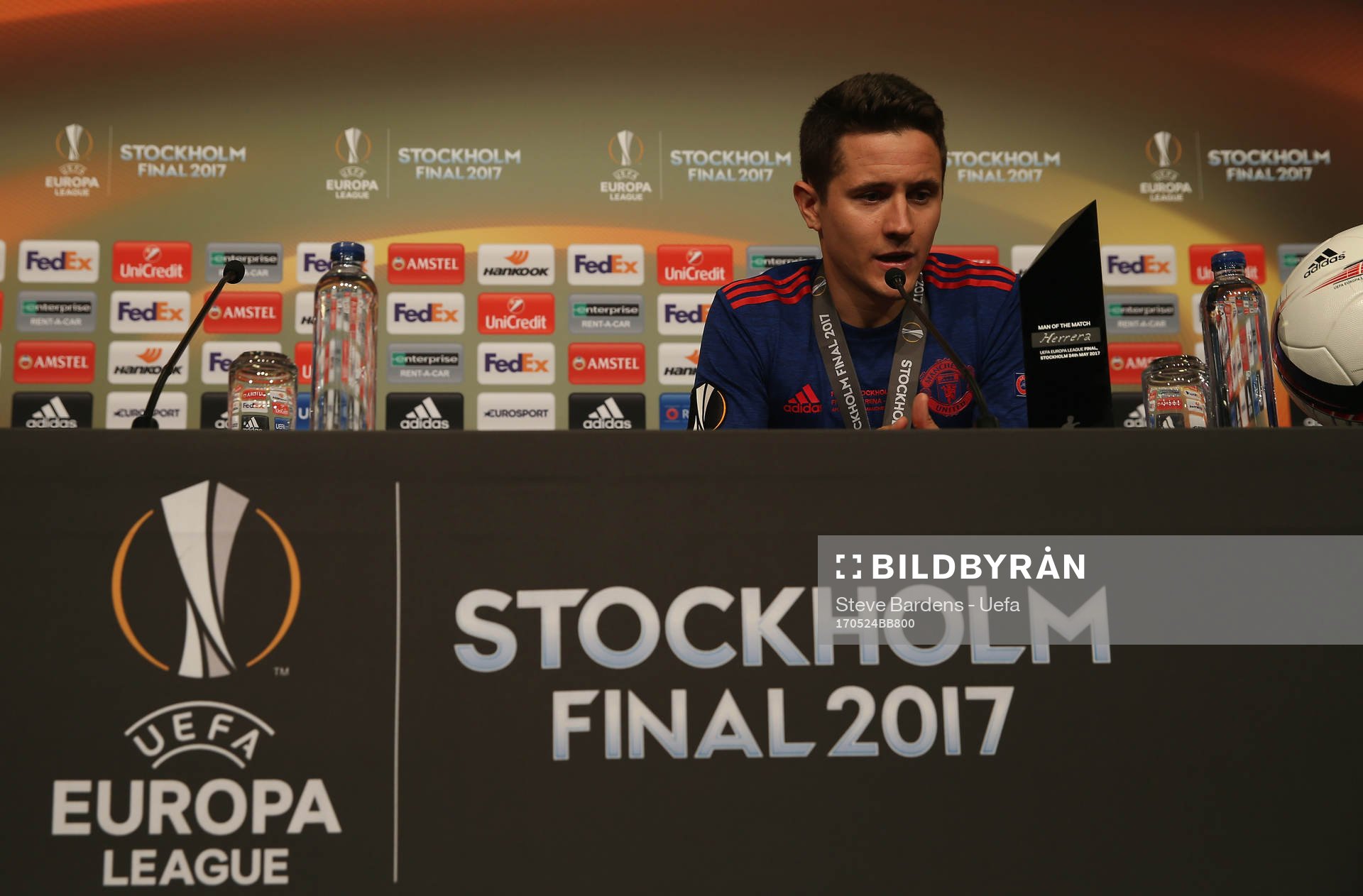 STOCKHOLM, SWEDEN - MAY 24: The Hankook Man of the Match
