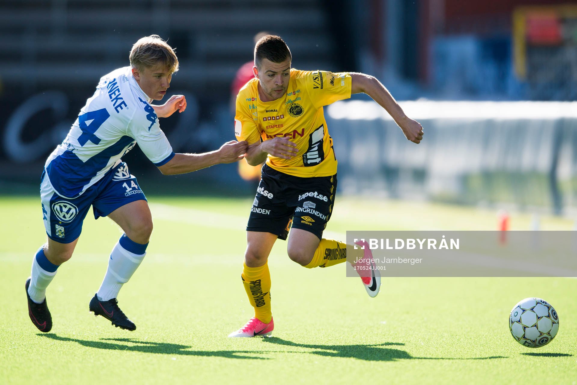 Elfsborgs Oscar Iglicar Berntsson och IFK Göteborgs Edvin