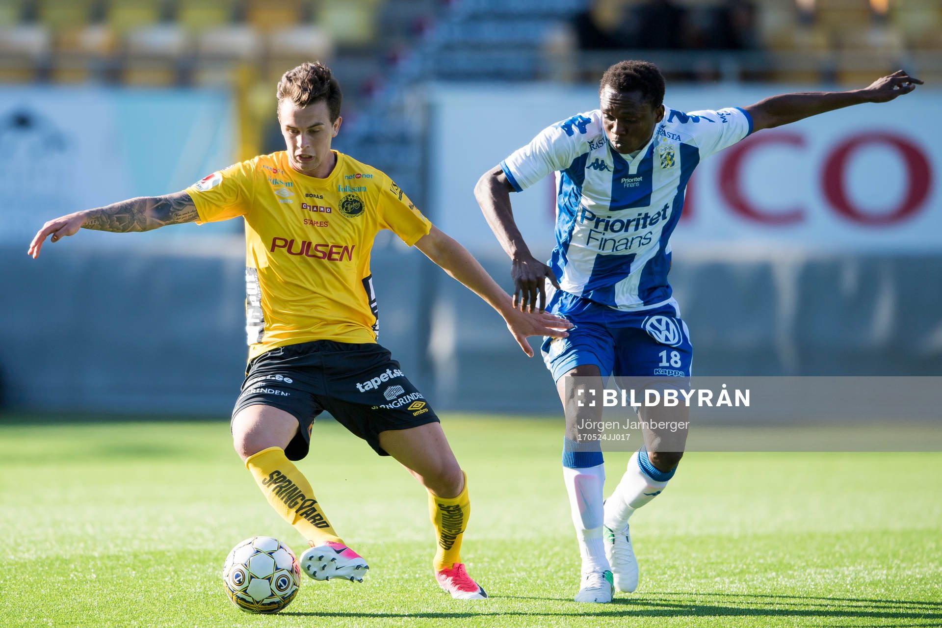 Elfsborgs Rasmus Rosenqvist och IFK Göteborgs Lawson Sabah