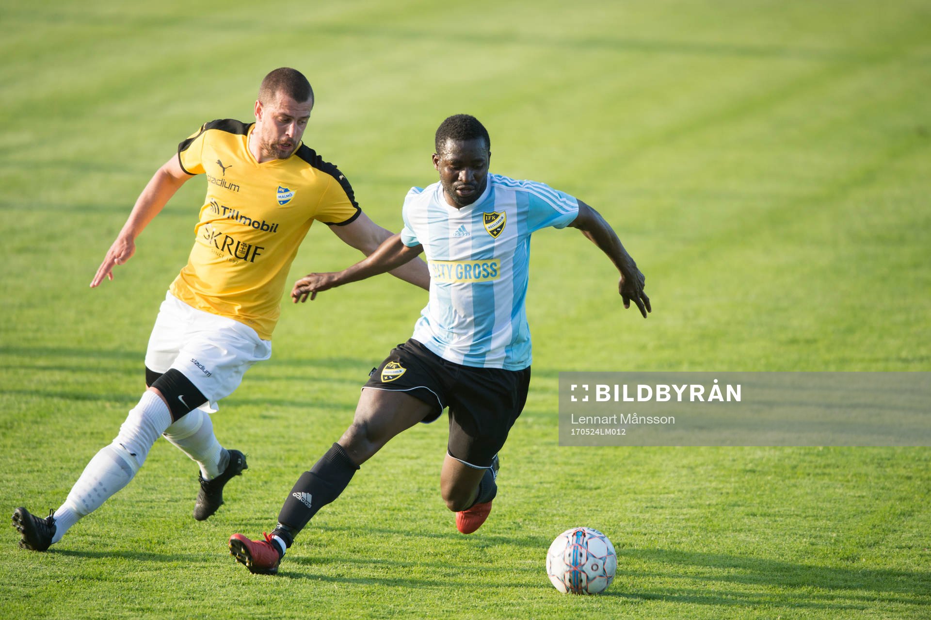 IFK Hässleholms Abelto Ikose i matchen i division 2 mellan