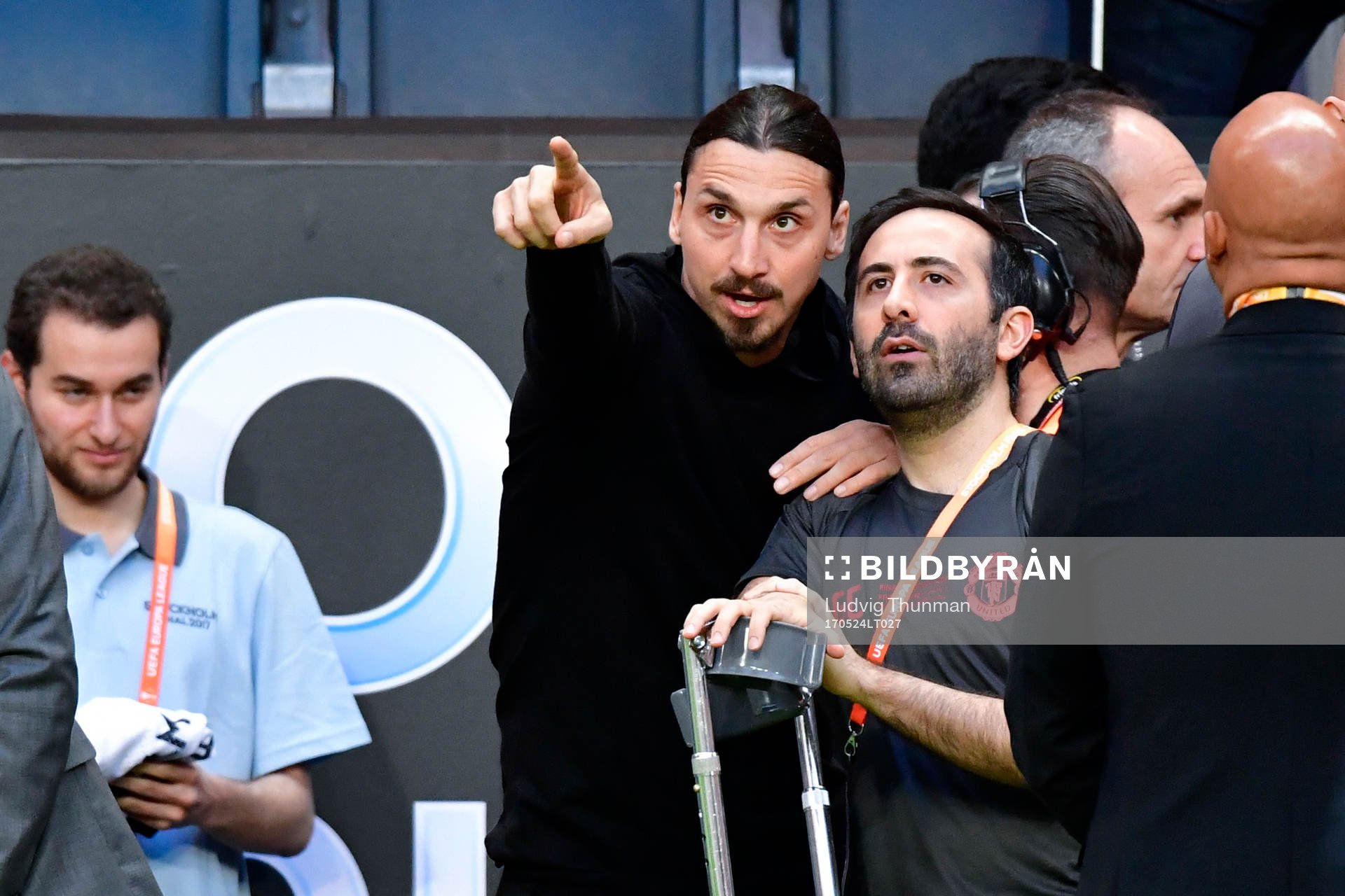 Manchester Uniteds Zlatan Ibrahimovic pekar