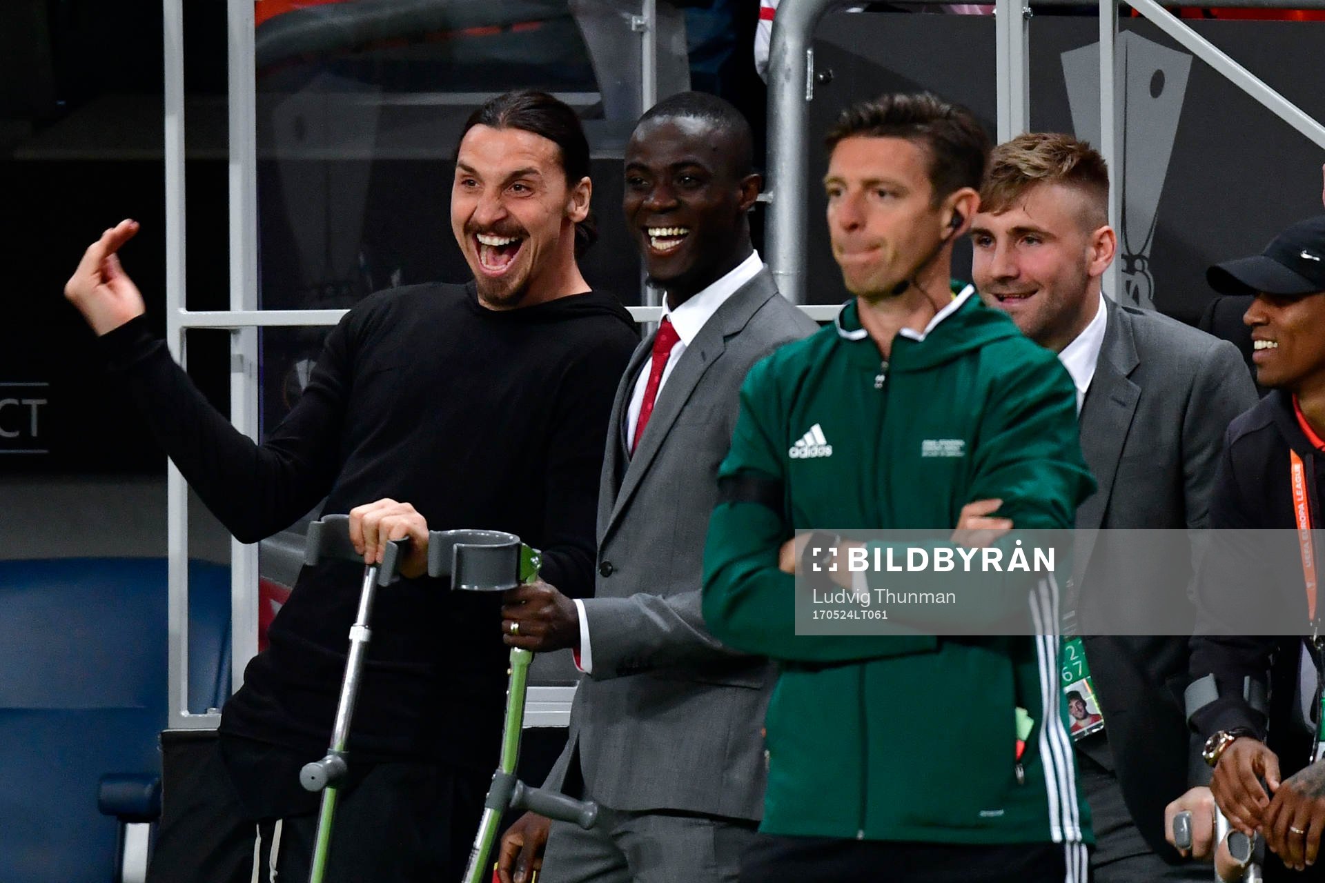 Manchester Uniteds Zlatan Ibrahimovic jublar vid