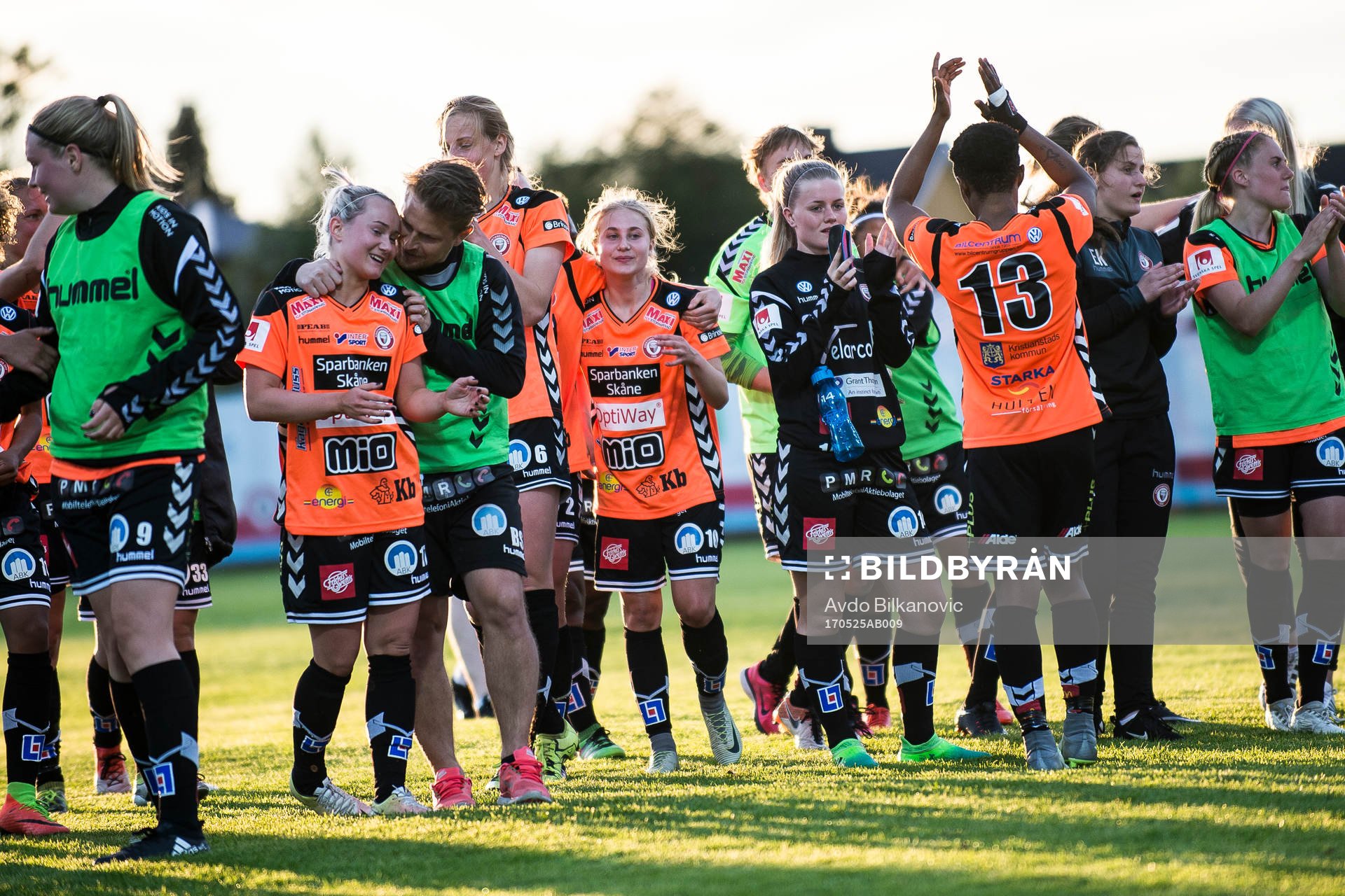 Kristianstads spelare jublar