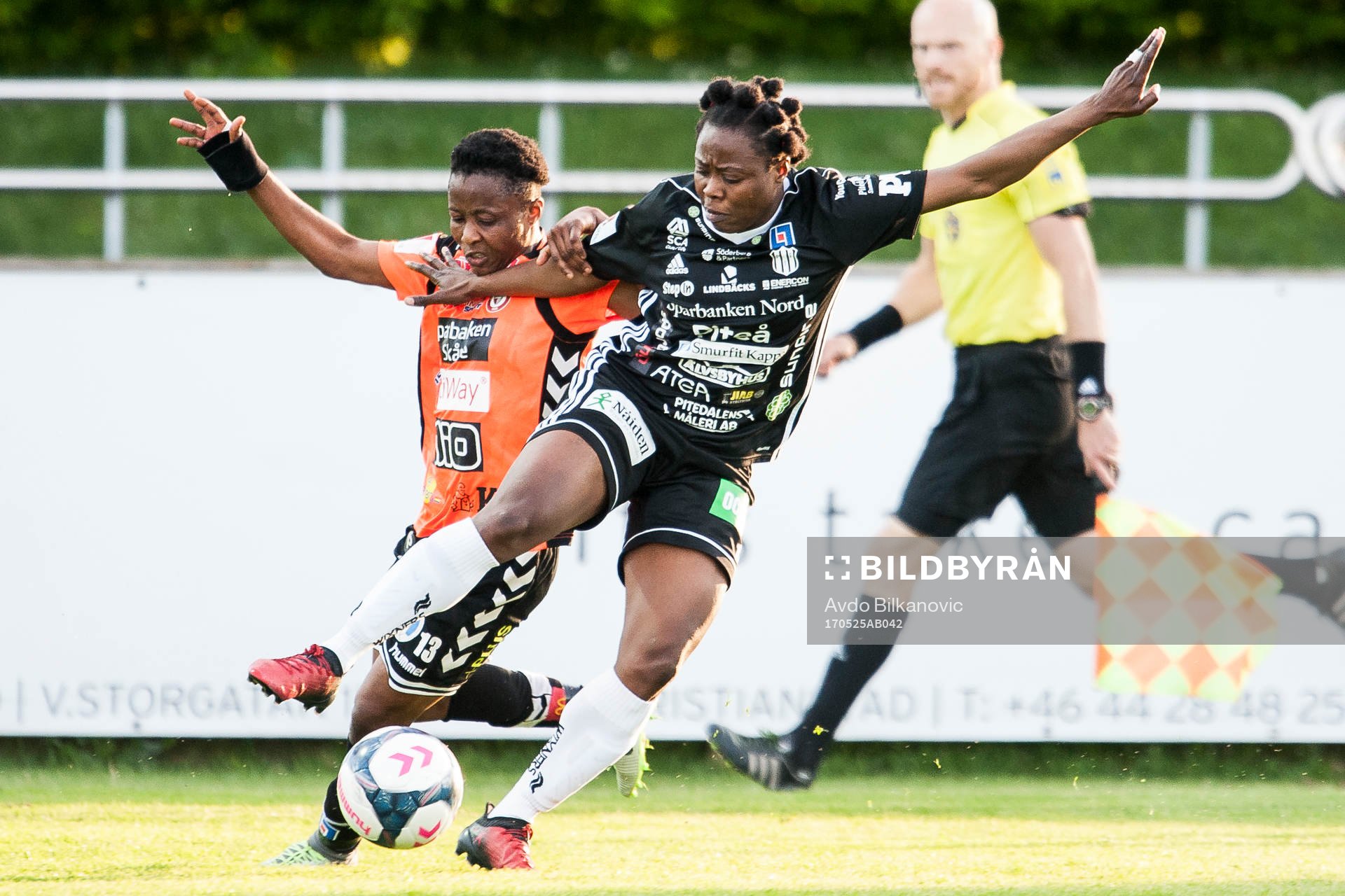 Piteås Faith Ikidi och Kristianstads Ogonna Chukwudi