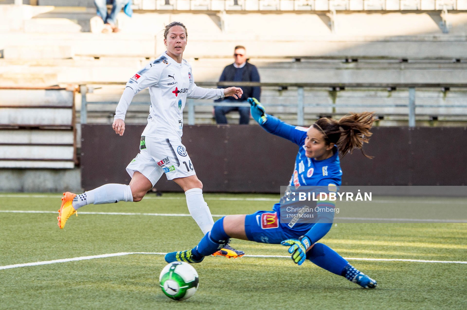 Rosengårds Lina Nilsson mot Örebros målvakt Carola