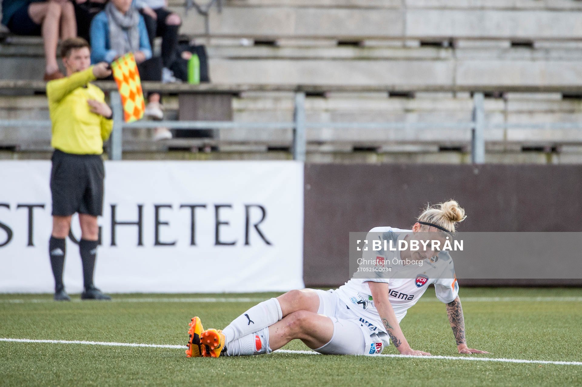 under fotbollsmatchen i Damallsvenskan mellan Rosengård