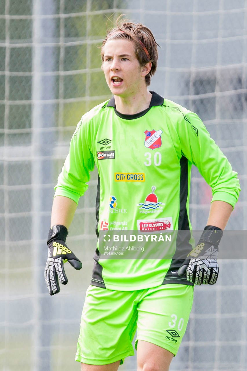 Höganäs målvakt Henrik Timgren