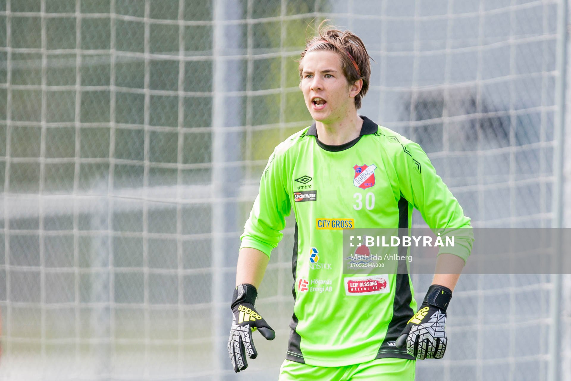 Höganäs målvakt Henrik Timgren