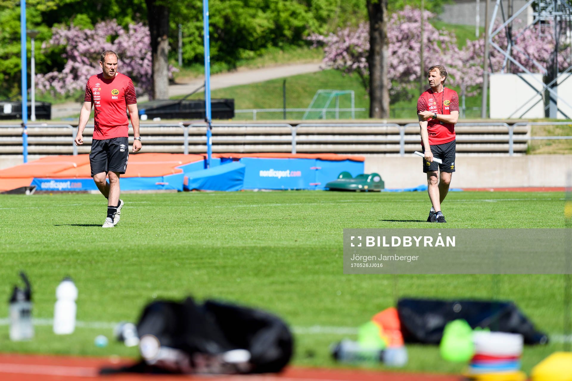 Elfsborgs manager Magnus Haglund och assisterande tränare