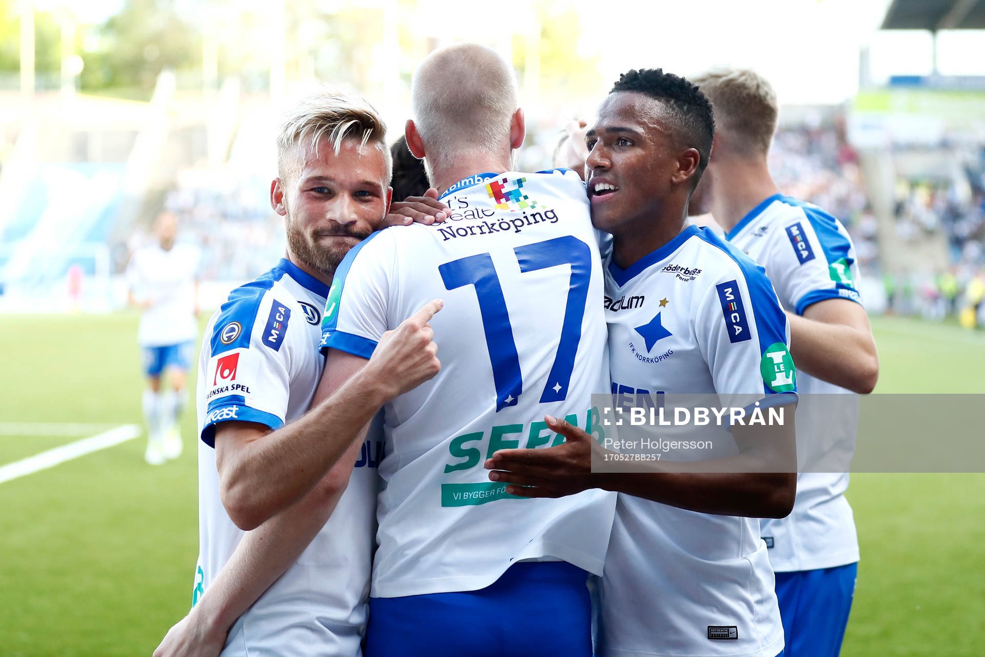 Norrköpings Nicklas Bärkroth, Karl Holmberg och Niclas