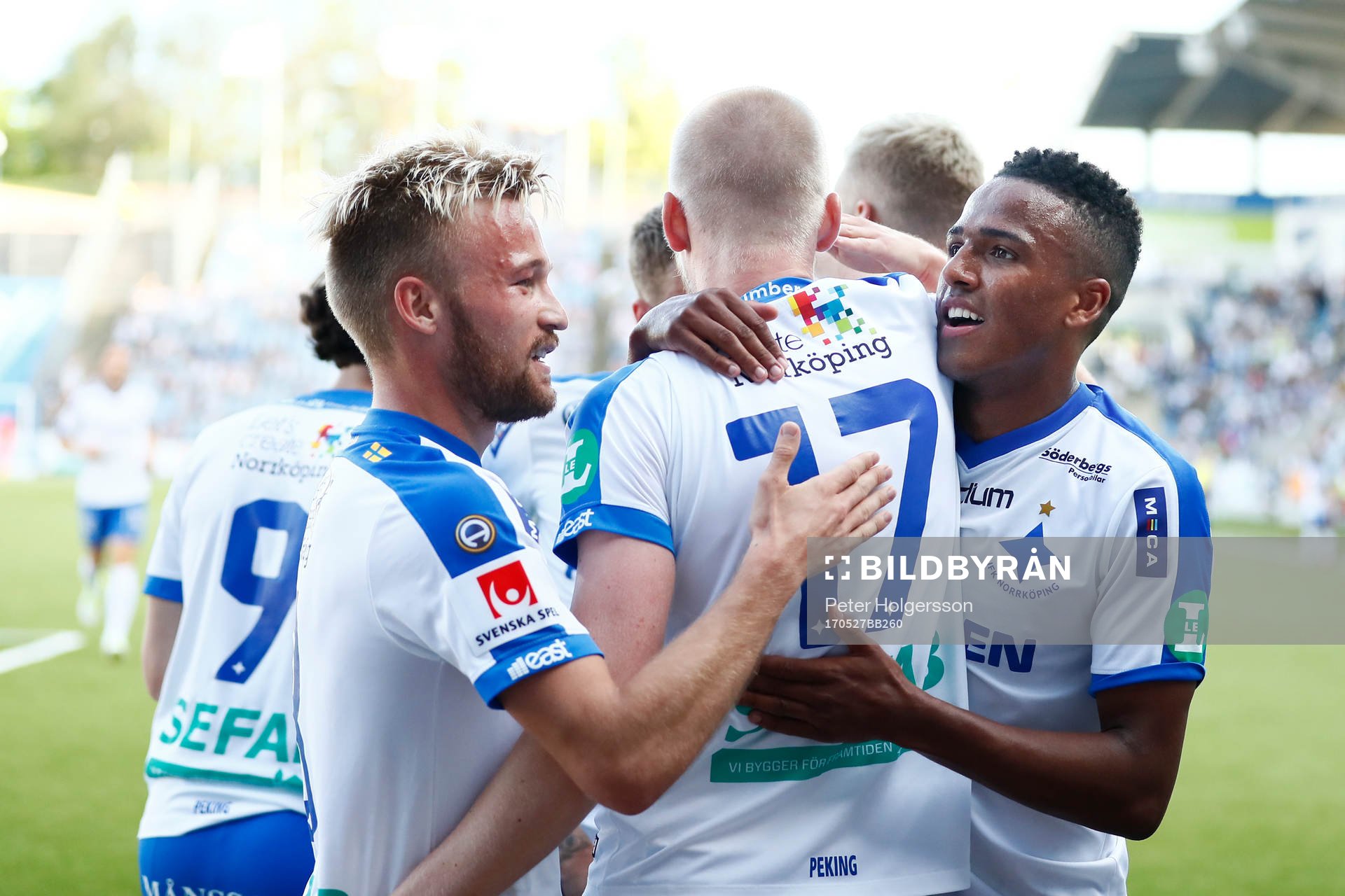 Norrköpings Nicklas Bärkroth, Karl Holmberg och Niclas