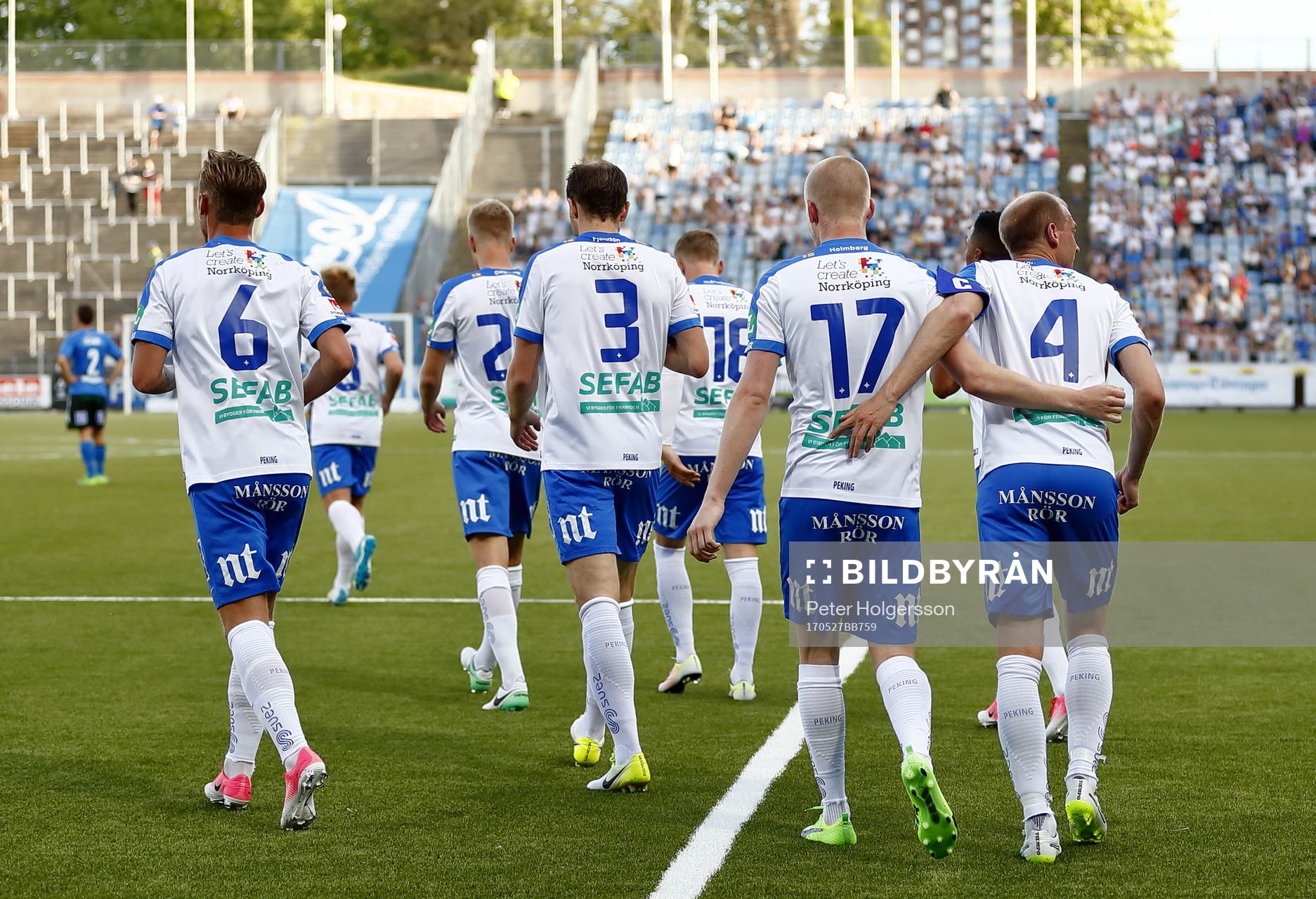 Norrköpings Kalle Holmberg jublar