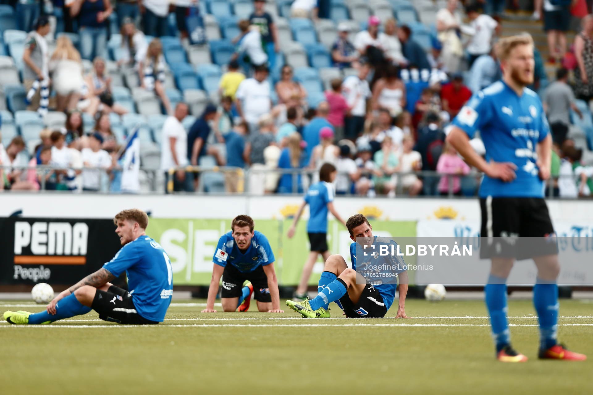 Halmstads spelare deppar