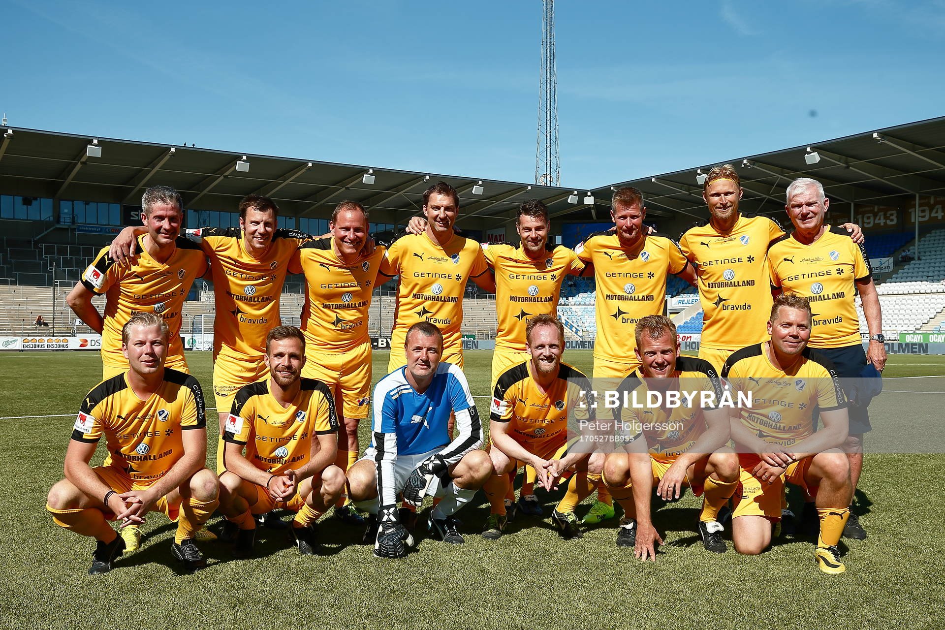 Jubileumsmatchen i fotboll mellan veteraner i Norrköping